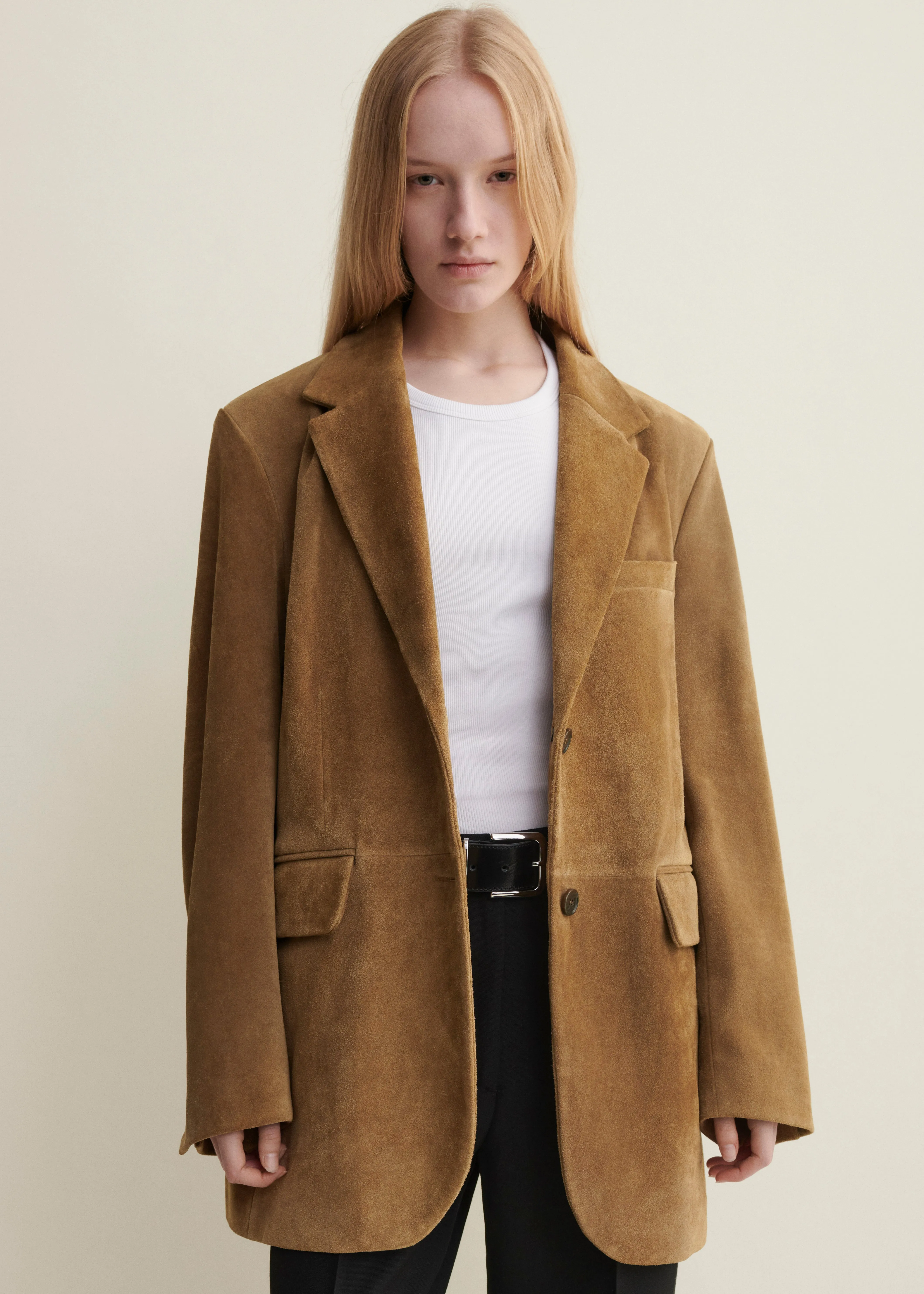 BENNY | Gritty Suede Blazer | Olive sold by ARMA product image thumbnail 2