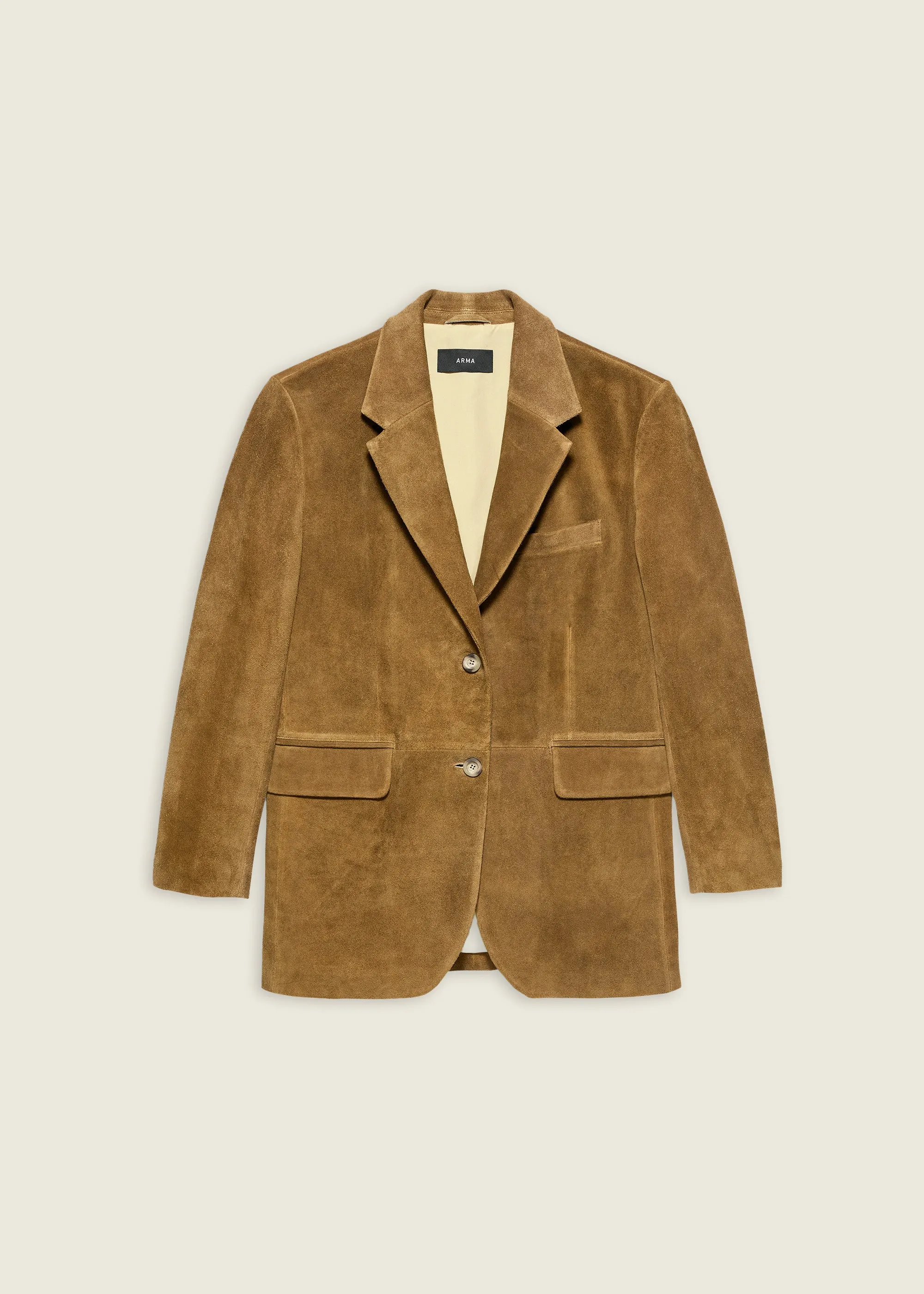 BENNY | Gritty Suede Blazer | Olive sold by ARMA product image thumbnail 4