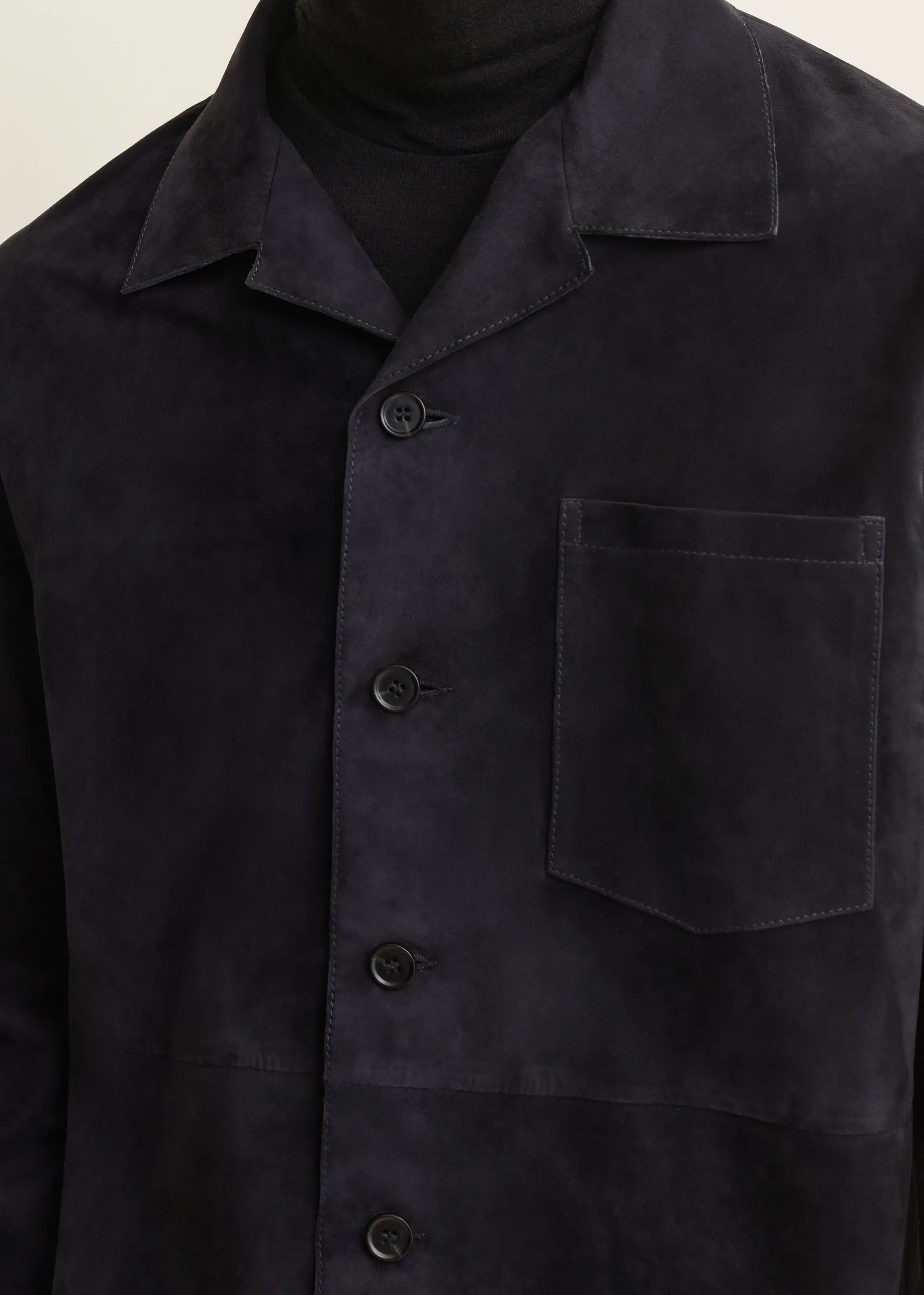 NICO | Suede Shirt | Dark Navy sold by ARMA product image thumbnail 3