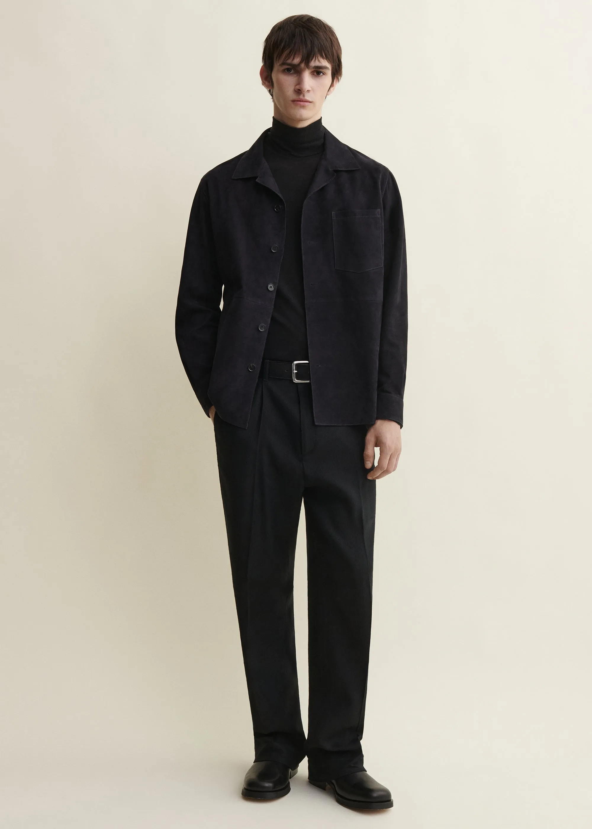 NICO | Suede Shirt | Dark Navy sold by ARMA