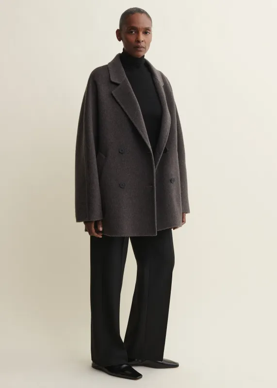 AUREA | Wool Coat | Warm Grey made by ARMA
