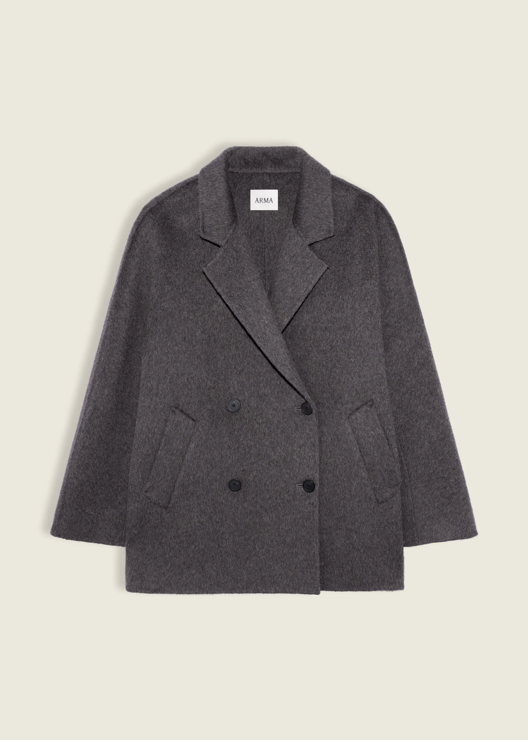 Aurea | Wool Coat | Warm Grey sold by ARMA product image thumbnail 5