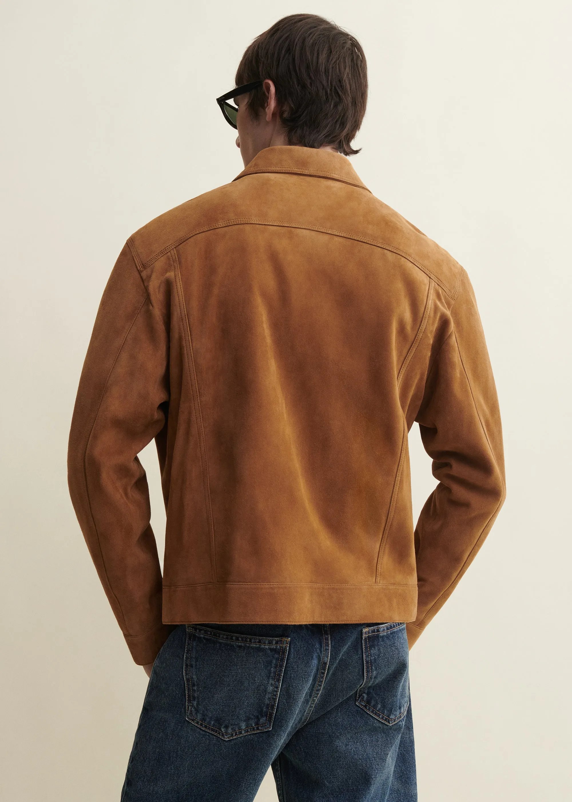 KARIS | Suede Jacket | Ocre sold by ARMA product image thumbnail 4
