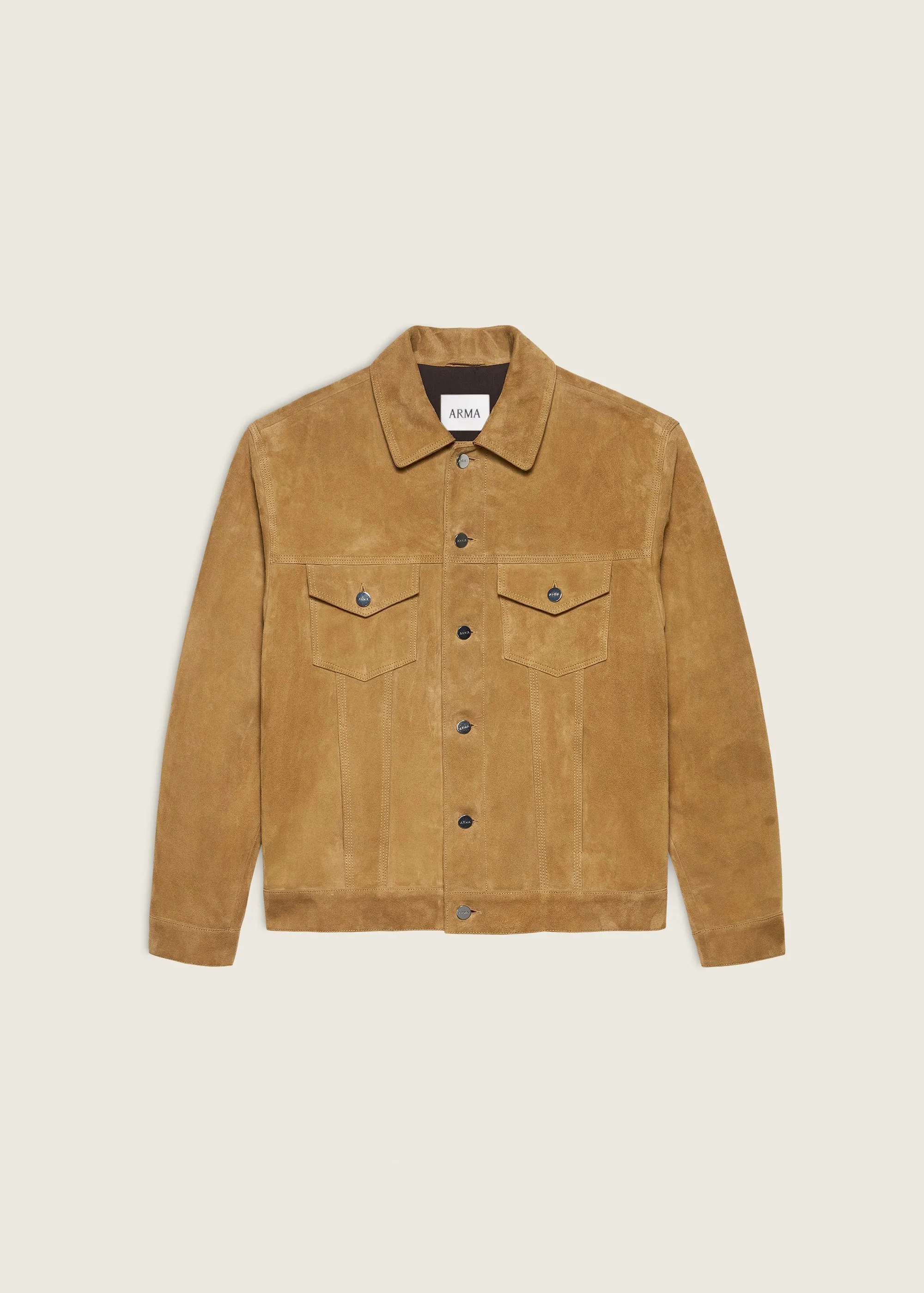 KARIS | Suede Jacket | Ocre sold by ARMA product image thumbnail 5