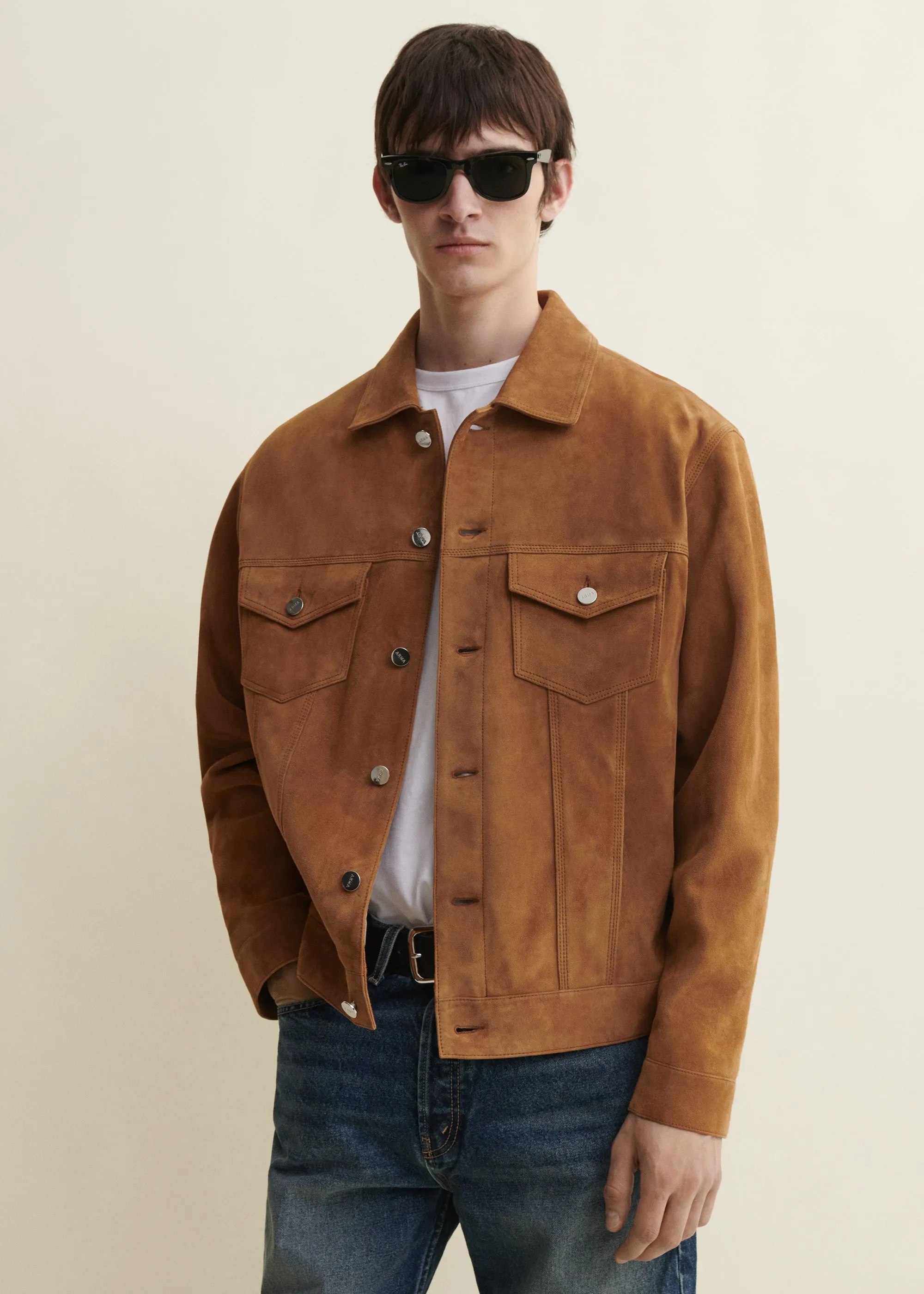 KARIS | Suede Jacket | Ocre sold by ARMA product image thumbnail 2