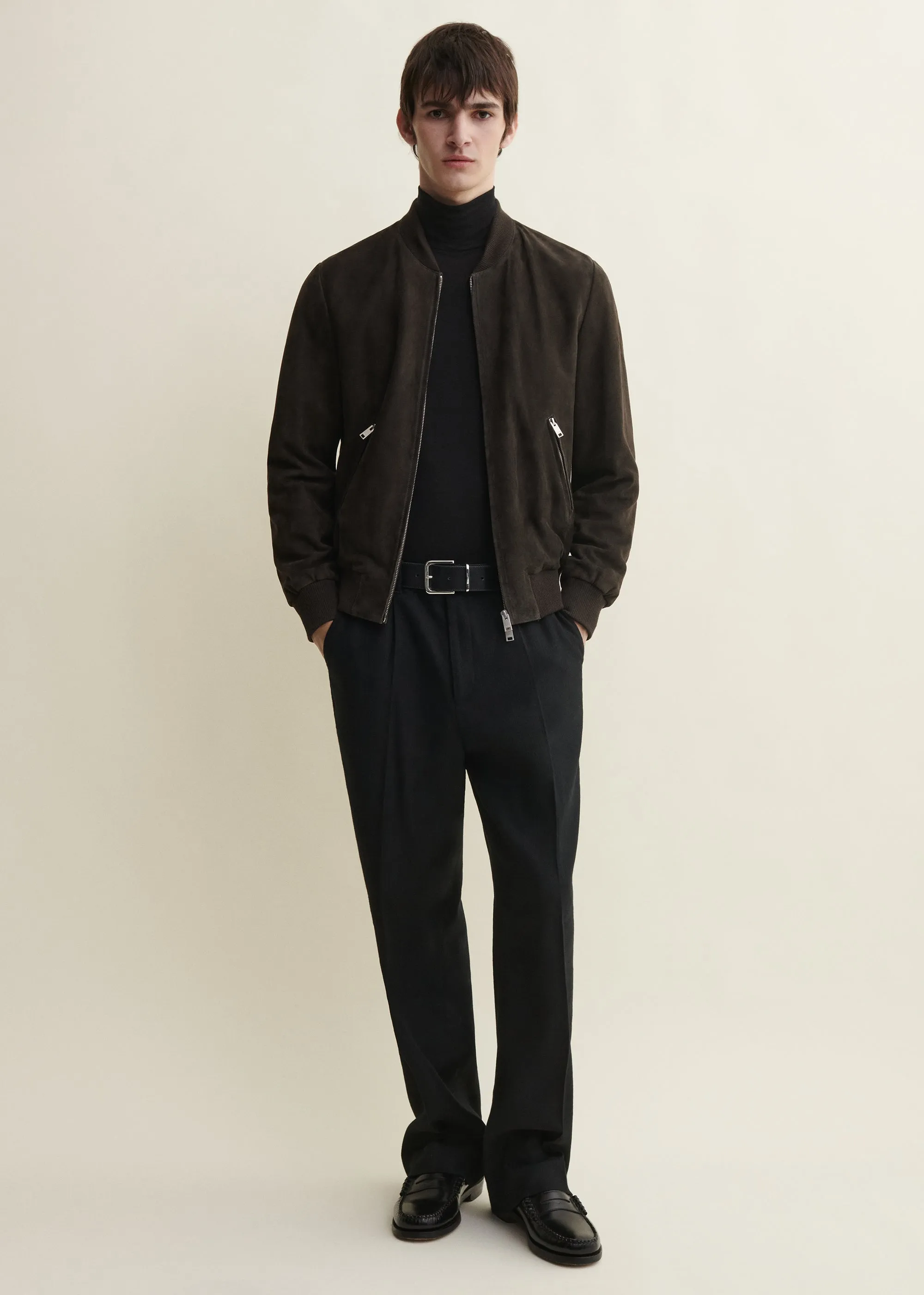 DIDIER | Suede Bomber Jacket | Iron sold by ARMA