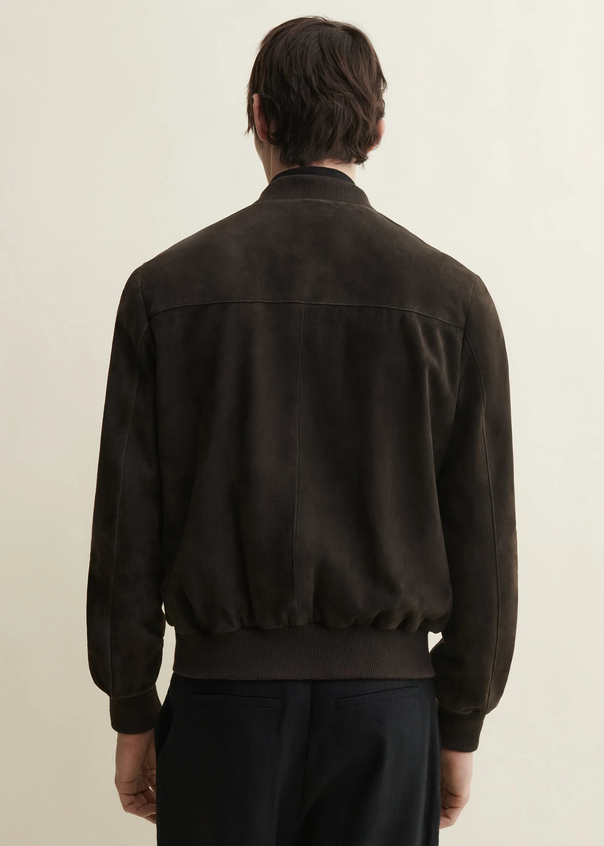DIDIER | Suede Bomber Jacket | Iron sold by ARMA product image thumbnail 4