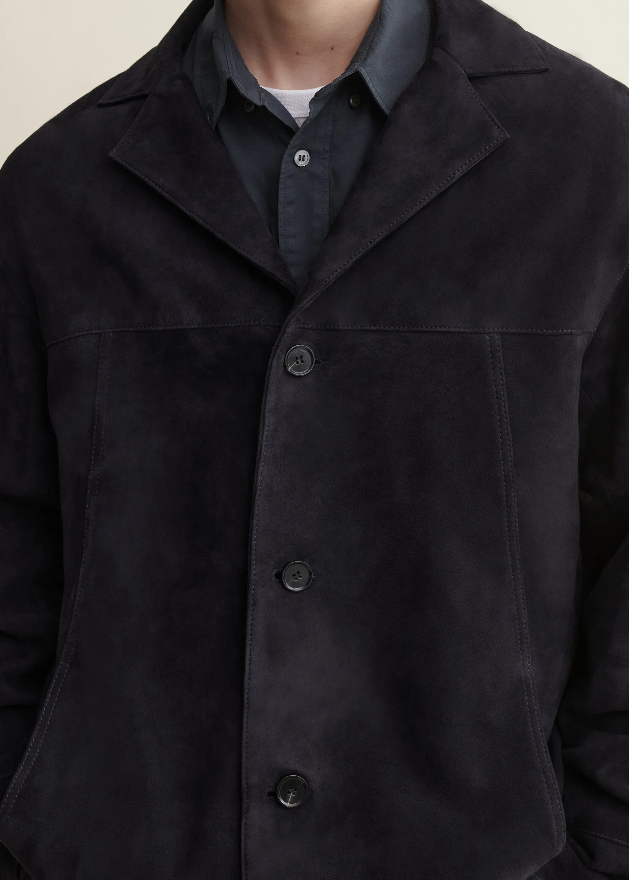 Jack | Suede Jacket | Dark Navy sold by ARMA product image thumbnail 3