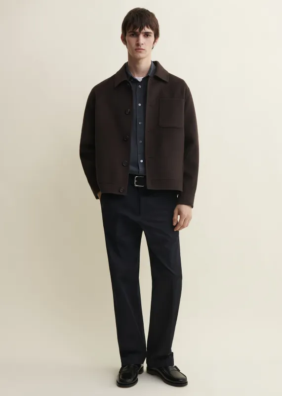 JUR | Straight Wool Jacket | Umber made by ARMA