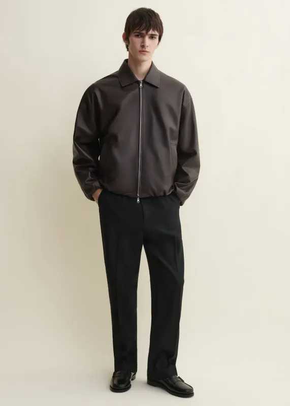 BACKETT | Leather Bomber Jacket | Coffee Bean made by ARMA