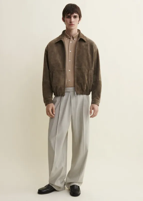 MADDOX | Gritty Suede Jacket | Olive made by ARMA