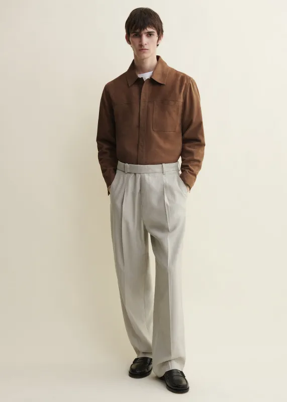 NIKLAS | Suede Shirt | Saddle made by ARMA