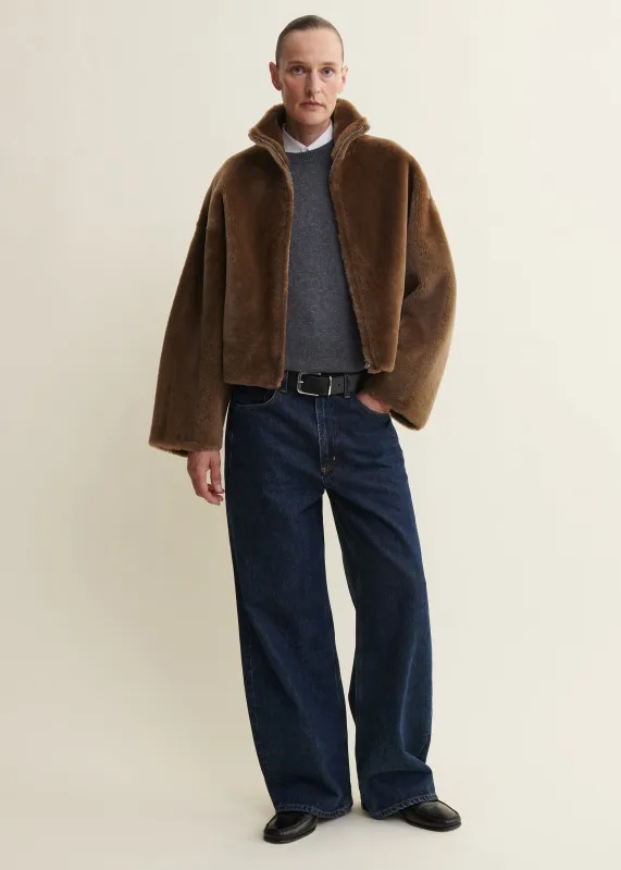 Indy | Reversible Shearling Jacket | Teak made by ARMA