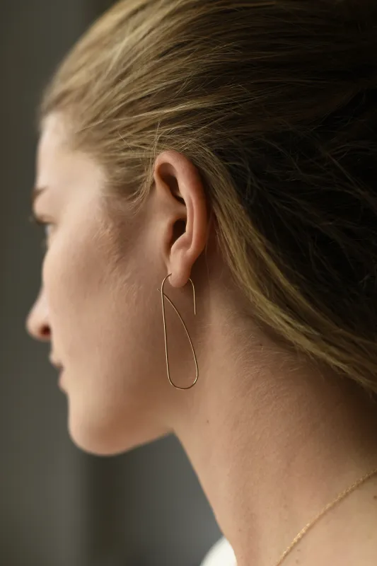 Large Threader Earrings / EA-L-19 made by 864