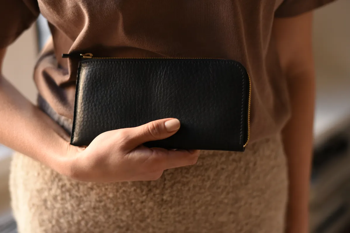 Long Zip Wallet / Black (WA-ZL-01) made by 864