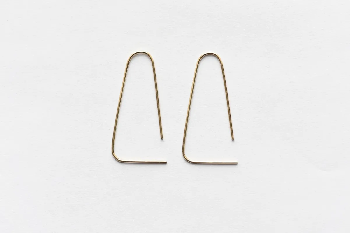 Large Threader Earrings / EA-L-09 made by 864