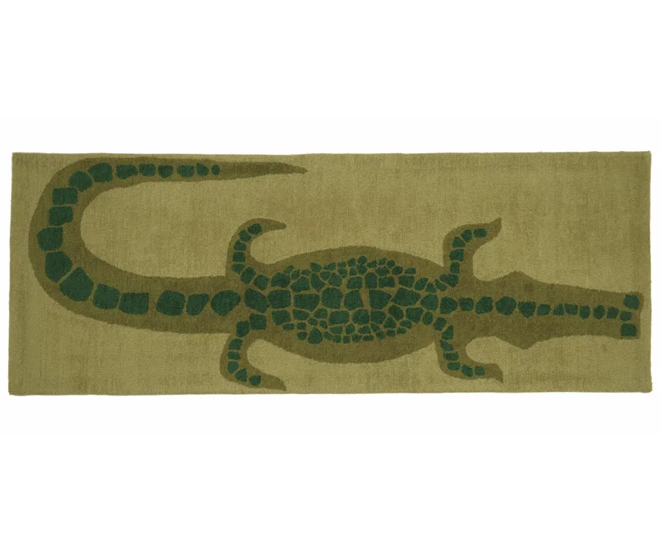 Wool Nylon Crocodile Runner - Avocado made by Cold Picnic