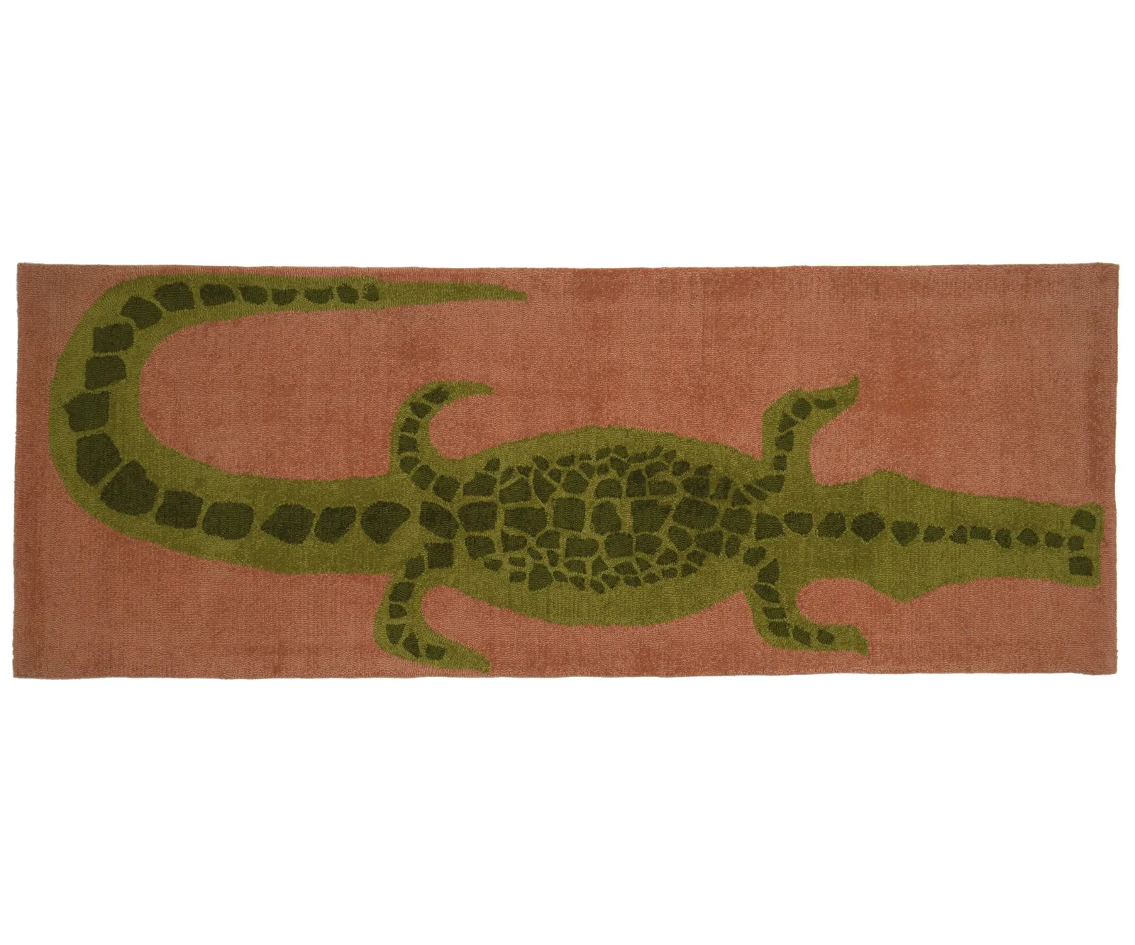 Wool Nylon Crocodile Runner - Tomato sold by Cold Picnic