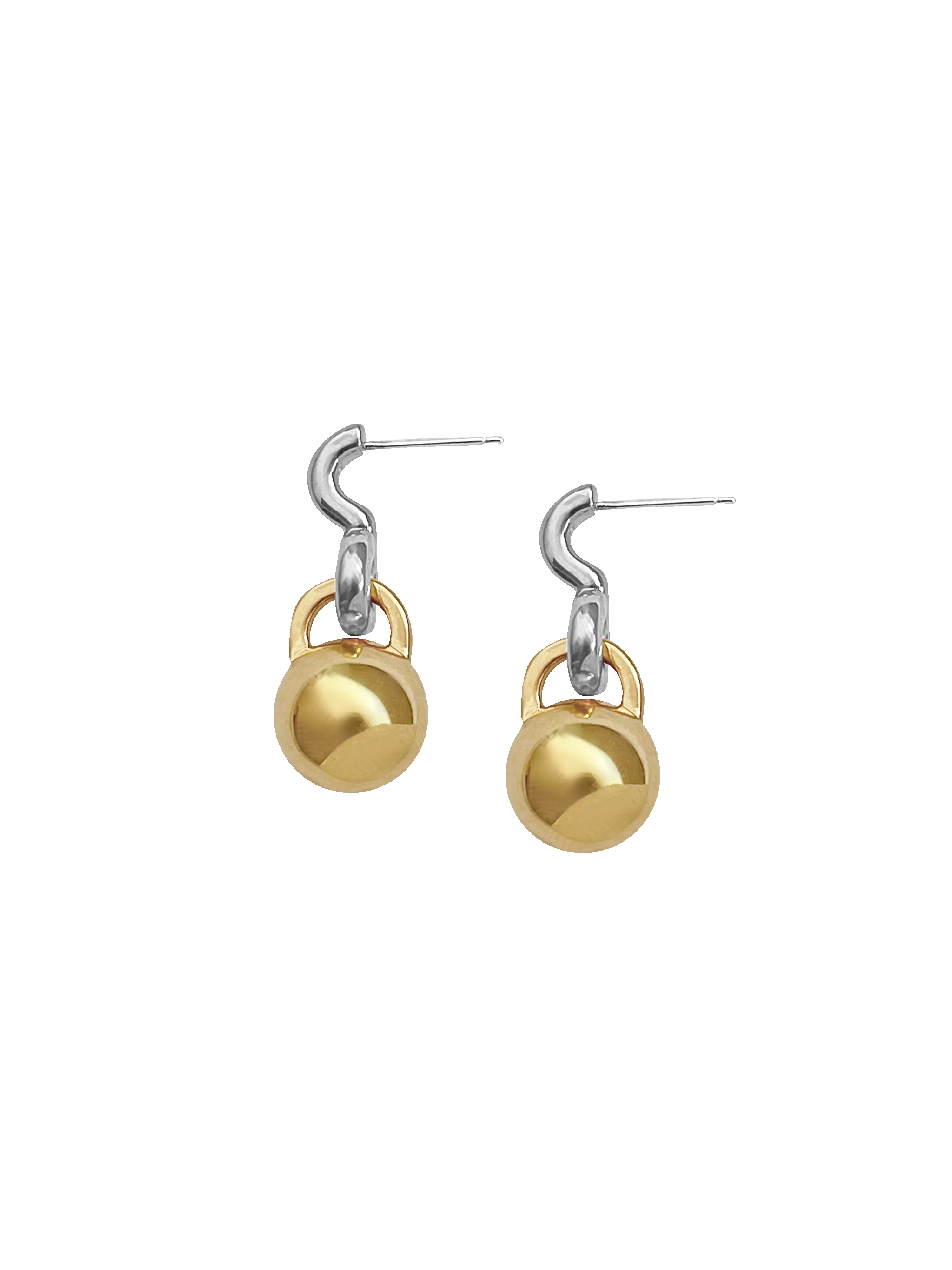 Two Tone Gioca Earrings sold by Laura Lombardi product image thumbnail 5