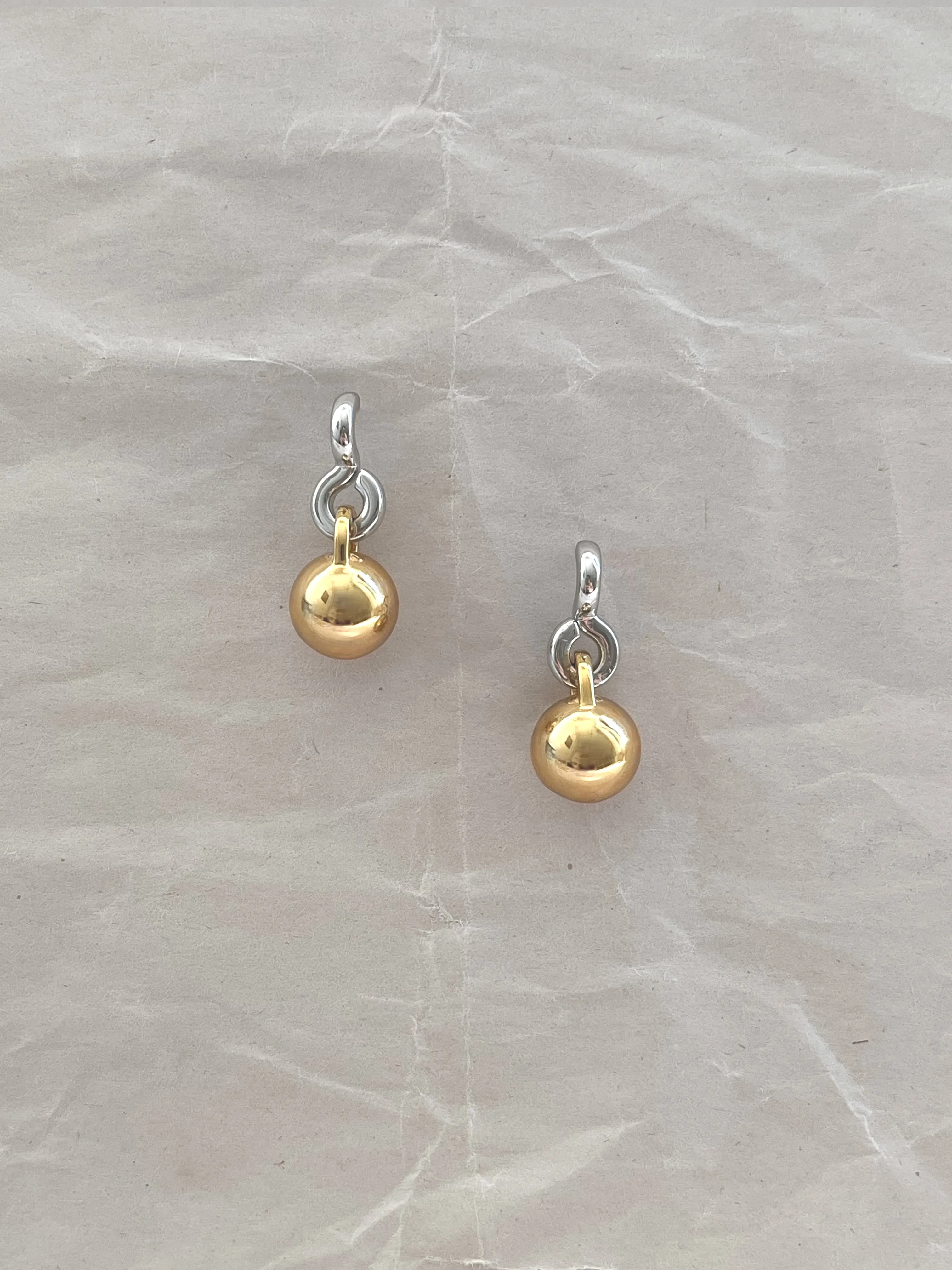 Two Tone Gioca Earrings sold by Laura Lombardi product image thumbnail 3