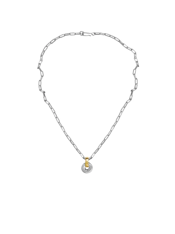 Two Tone Piega Pendant sold by Laura Lombardi