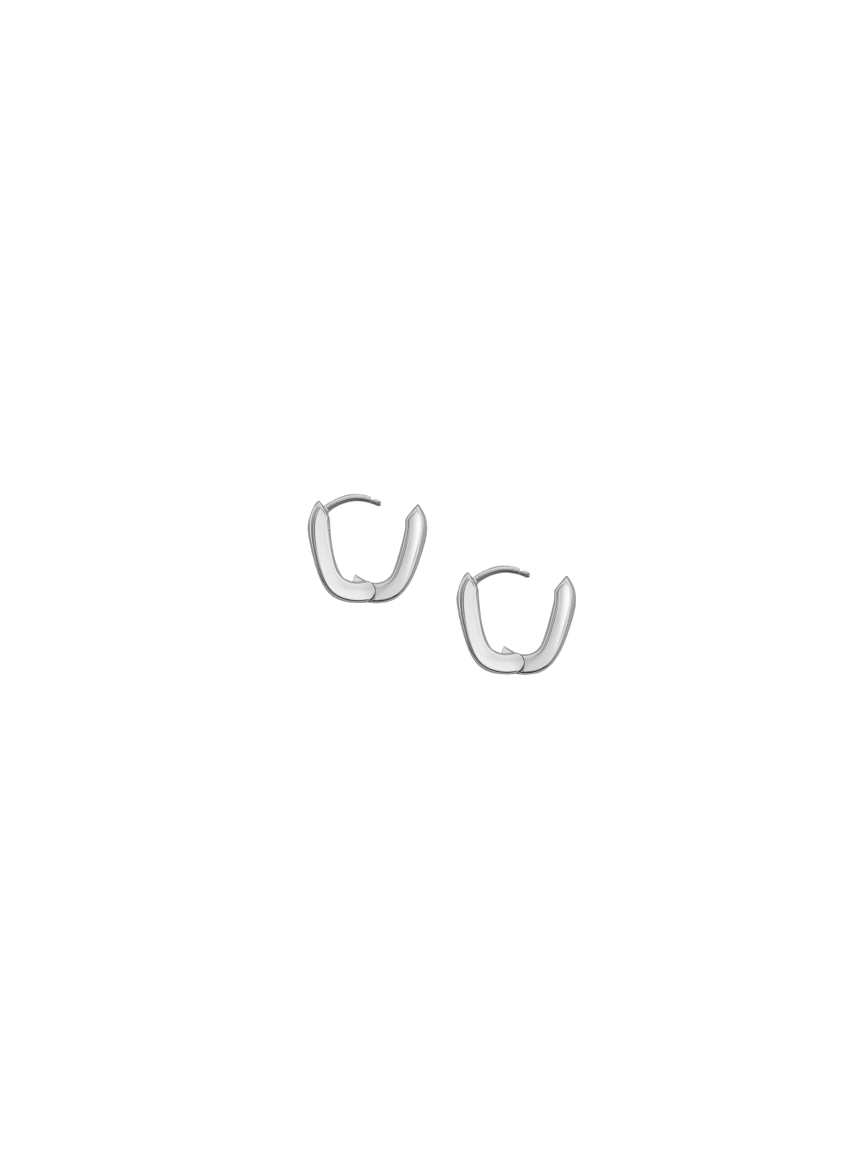 Silver Mini Fissa Hoops sold by Laura Lombardi product image thumbnail 5