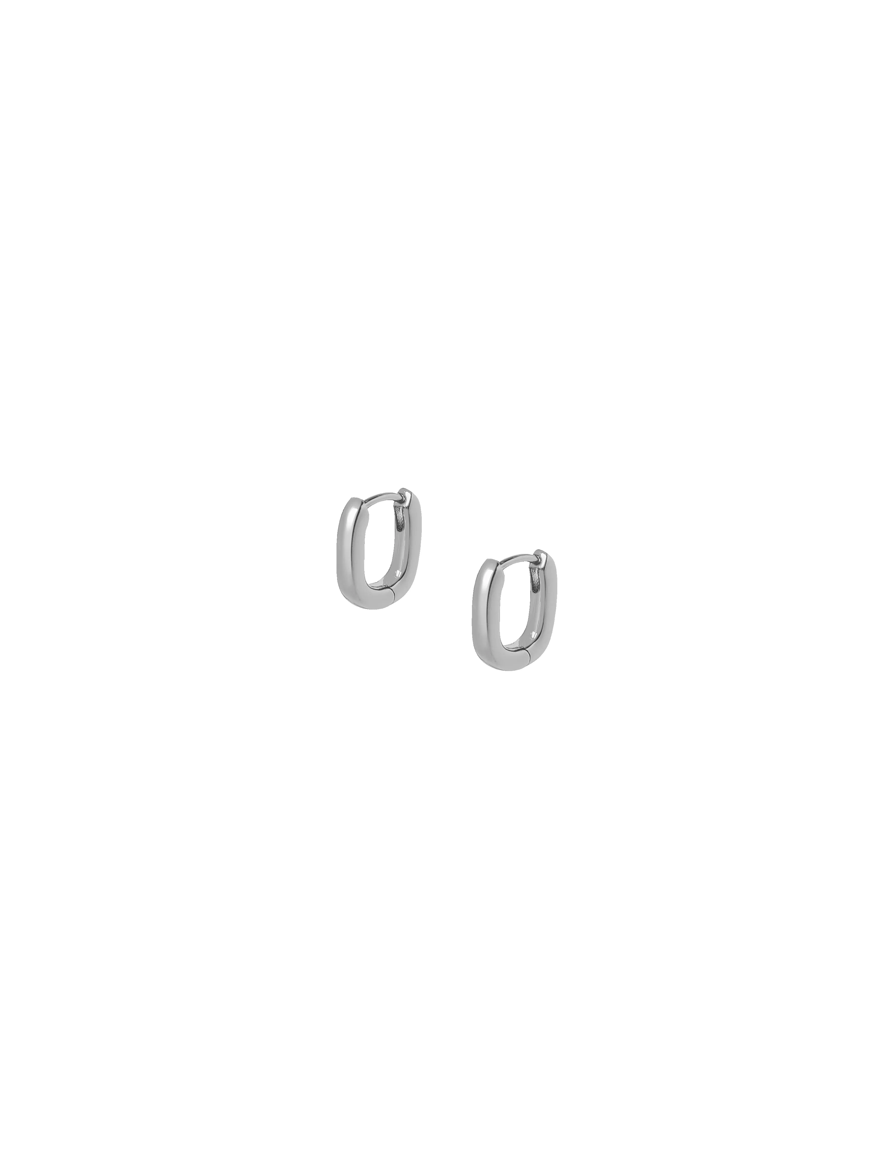 Silver Mini Fissa Hoops sold by Laura Lombardi product image thumbnail 4