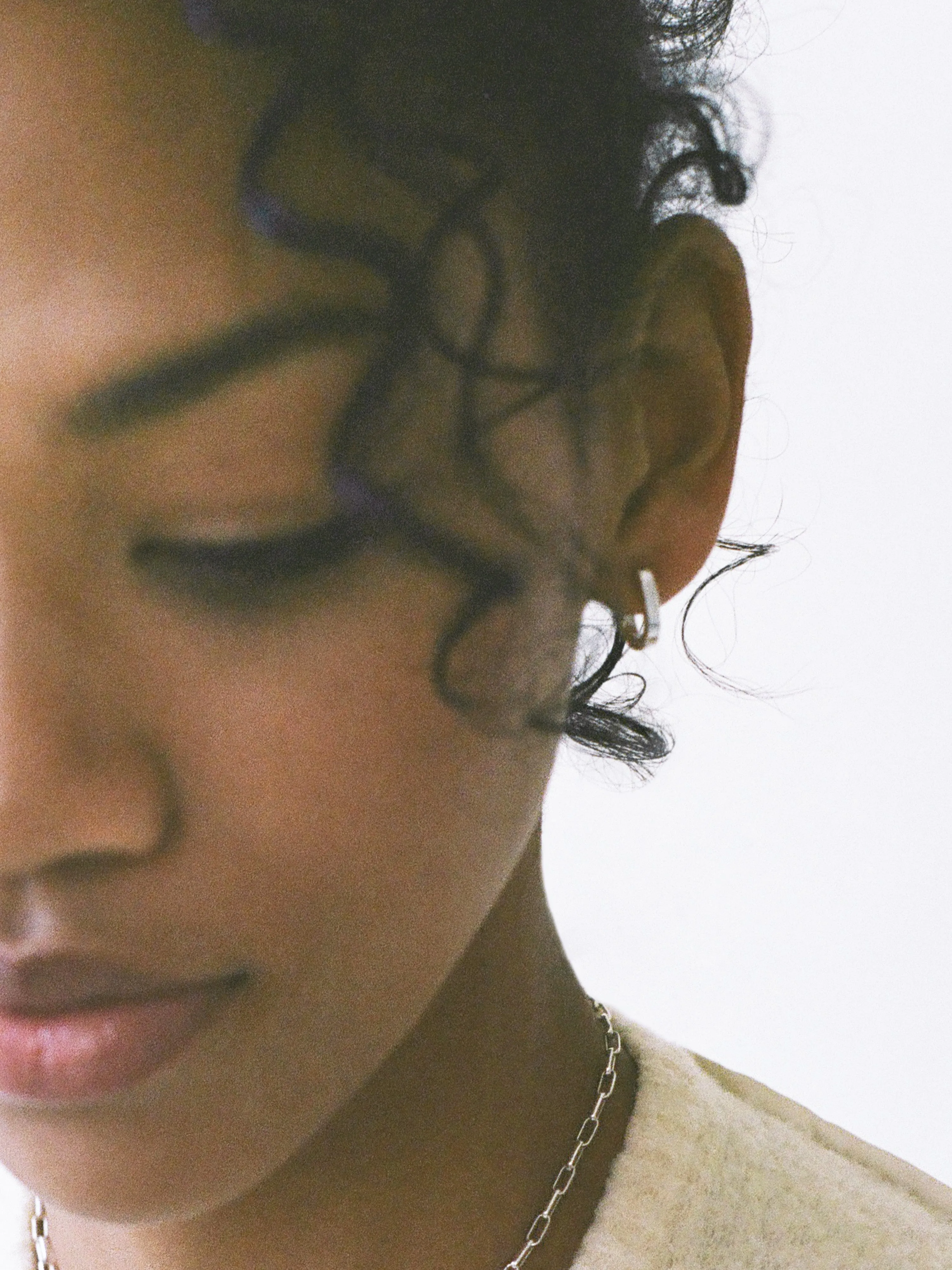 Silver Mini Fissa Hoops sold by Laura Lombardi product image thumbnail 2