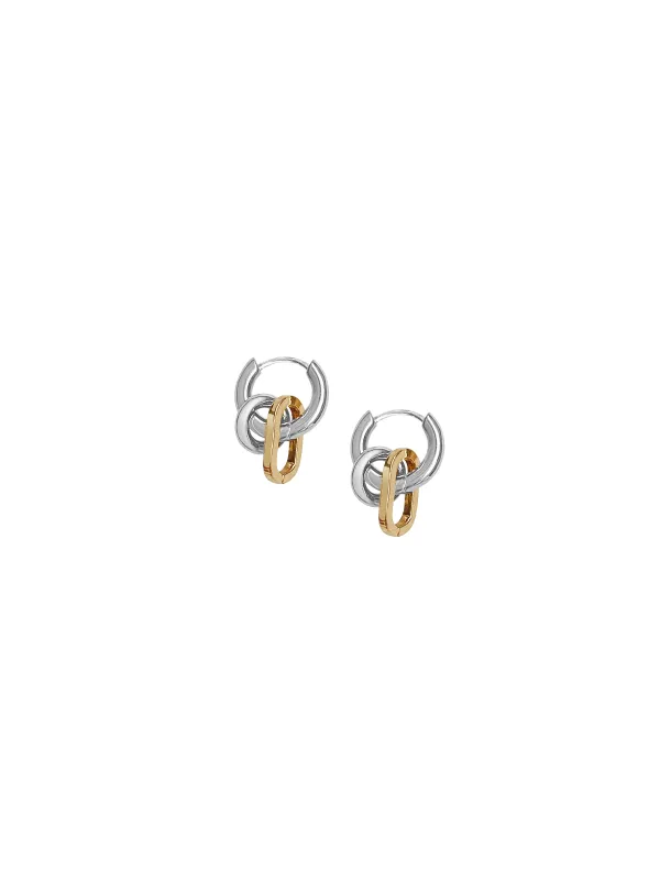 Two Tone Fara Earrings sold by Laura Lombardi