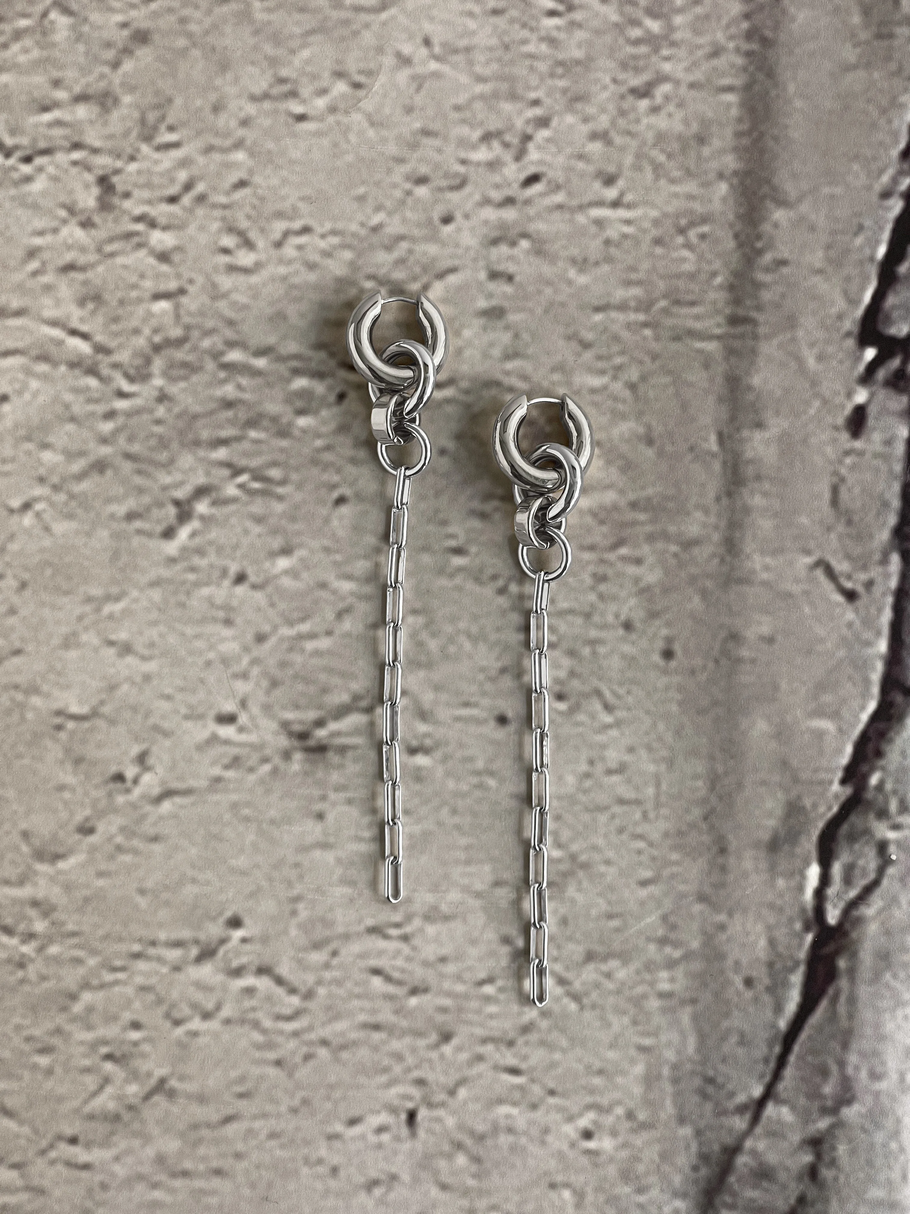 Silver Pezza Earrings sold by Laura Lombardi product image thumbnail 3