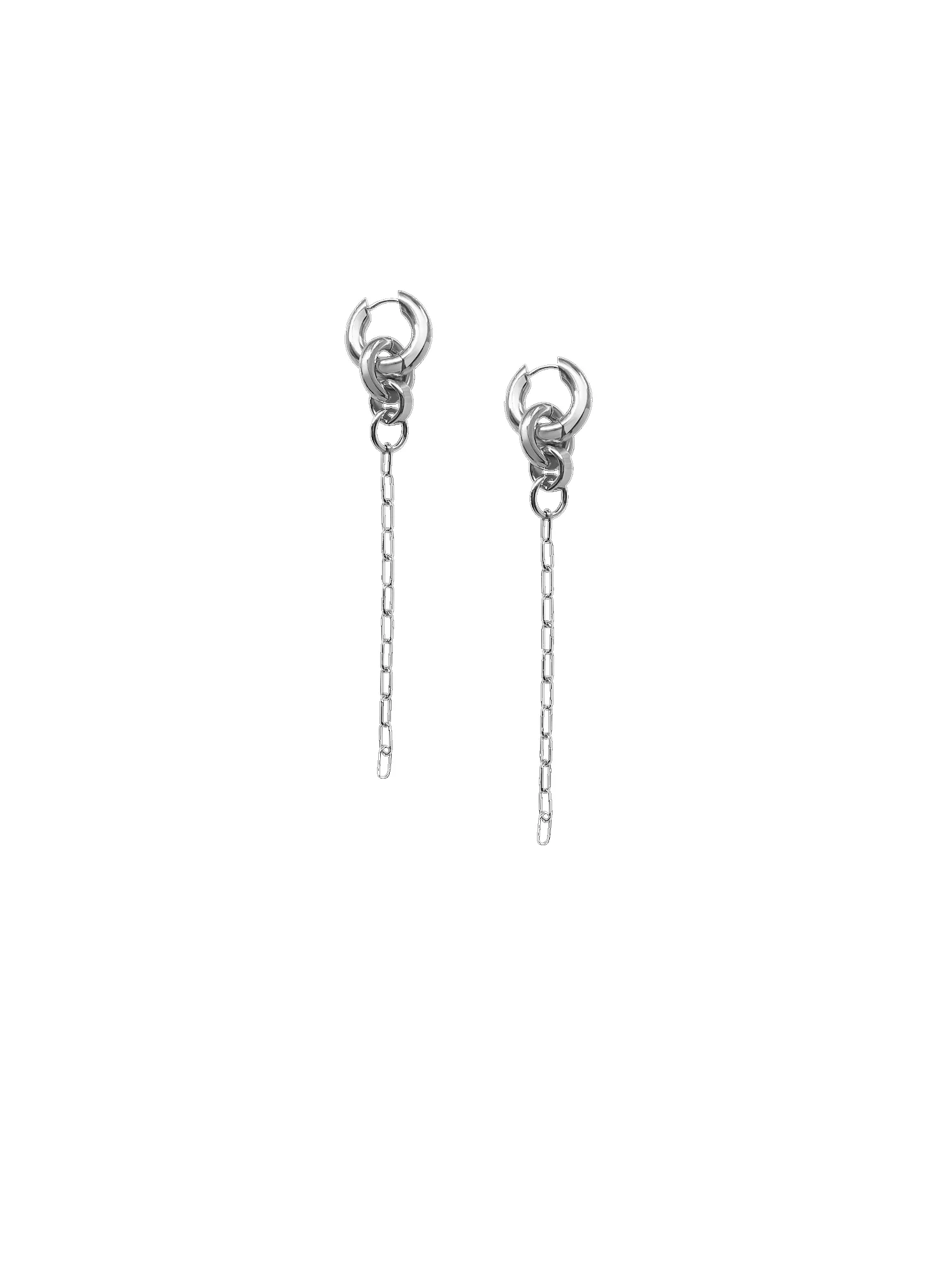 Silver Pezza Earrings sold by Laura Lombardi product image thumbnail 4