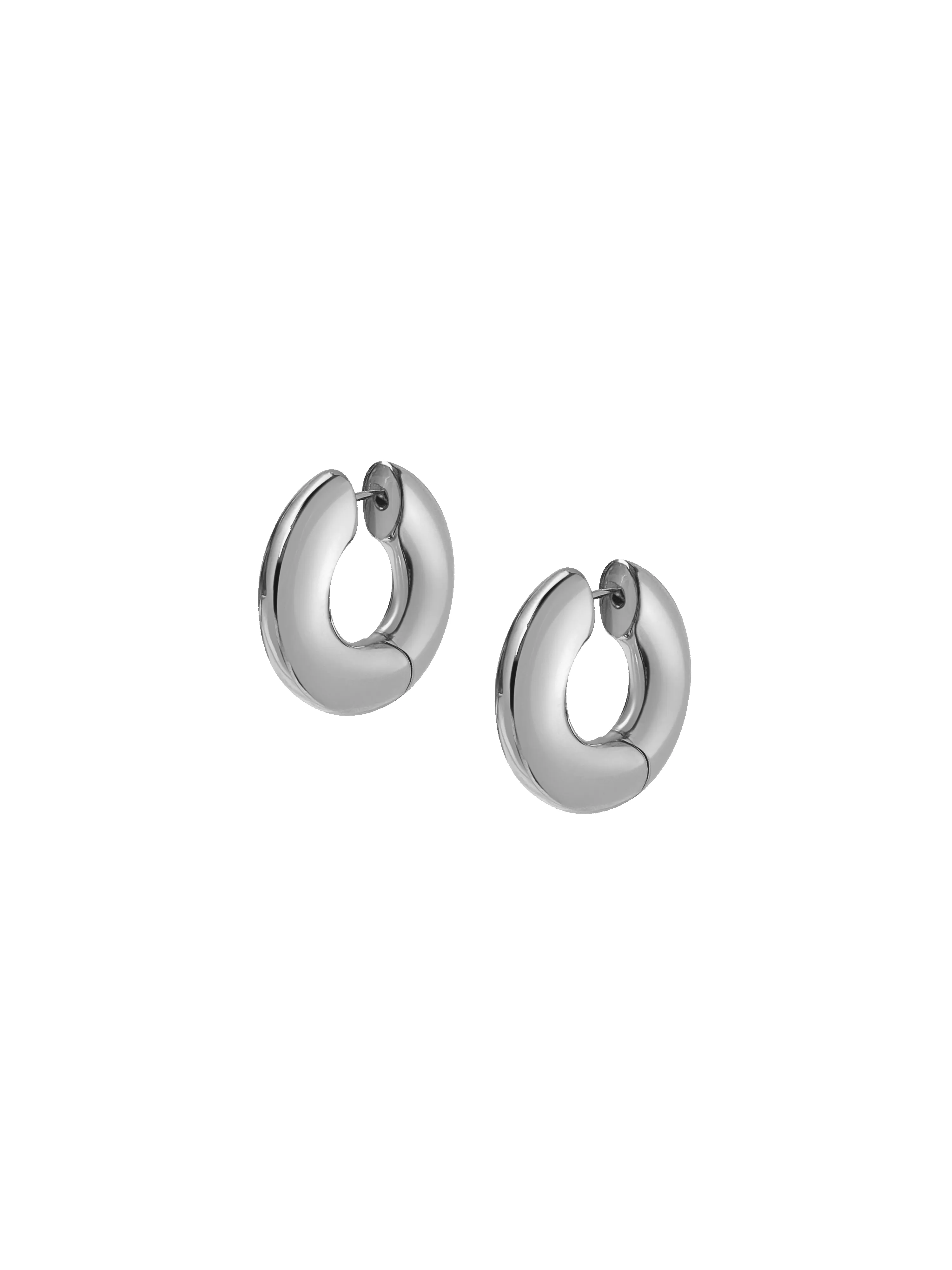 Silver Terra Hoops sold by Laura Lombardi product image thumbnail 4