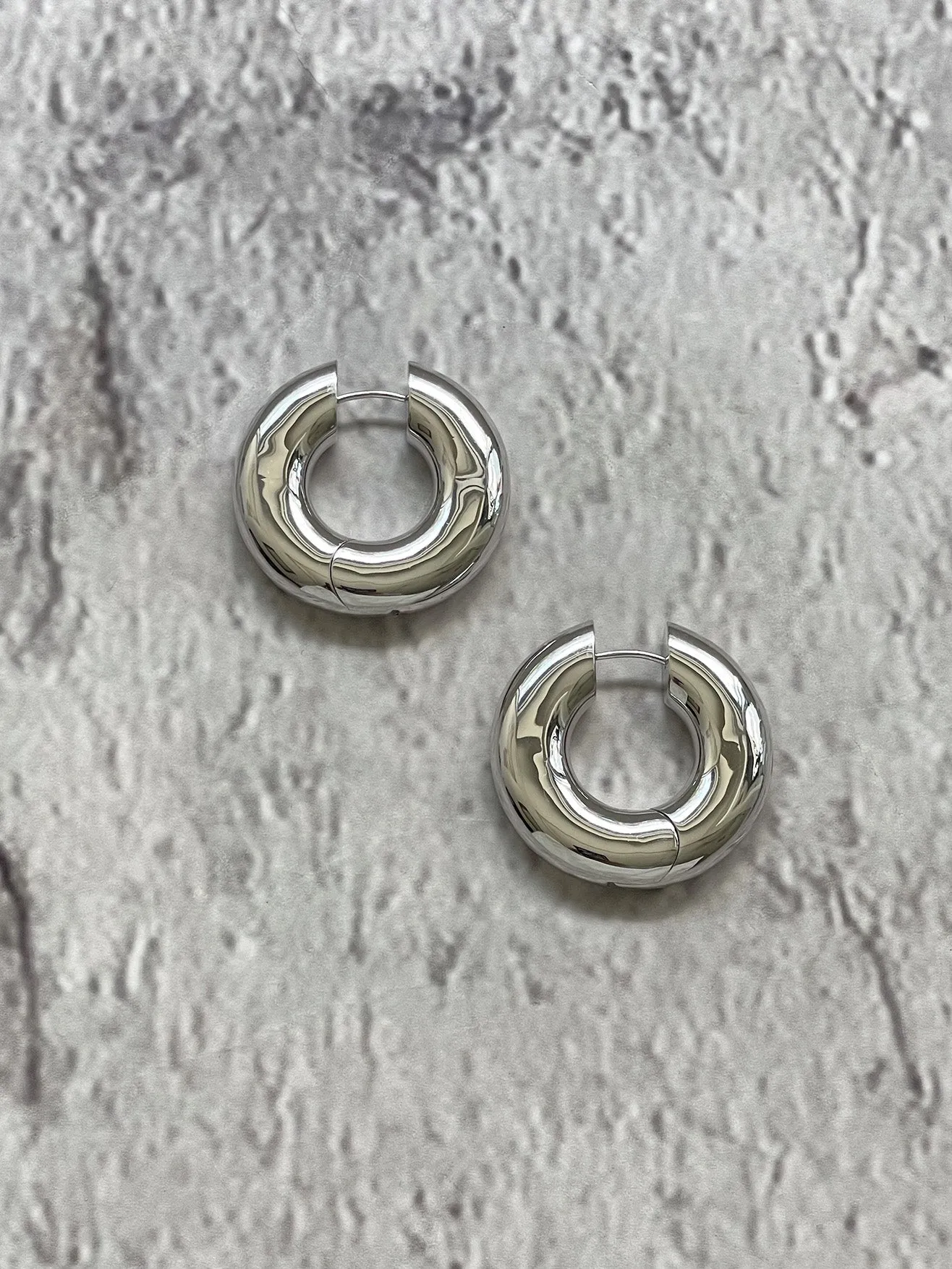 Silver Terra Hoops sold by Laura Lombardi product image thumbnail 3