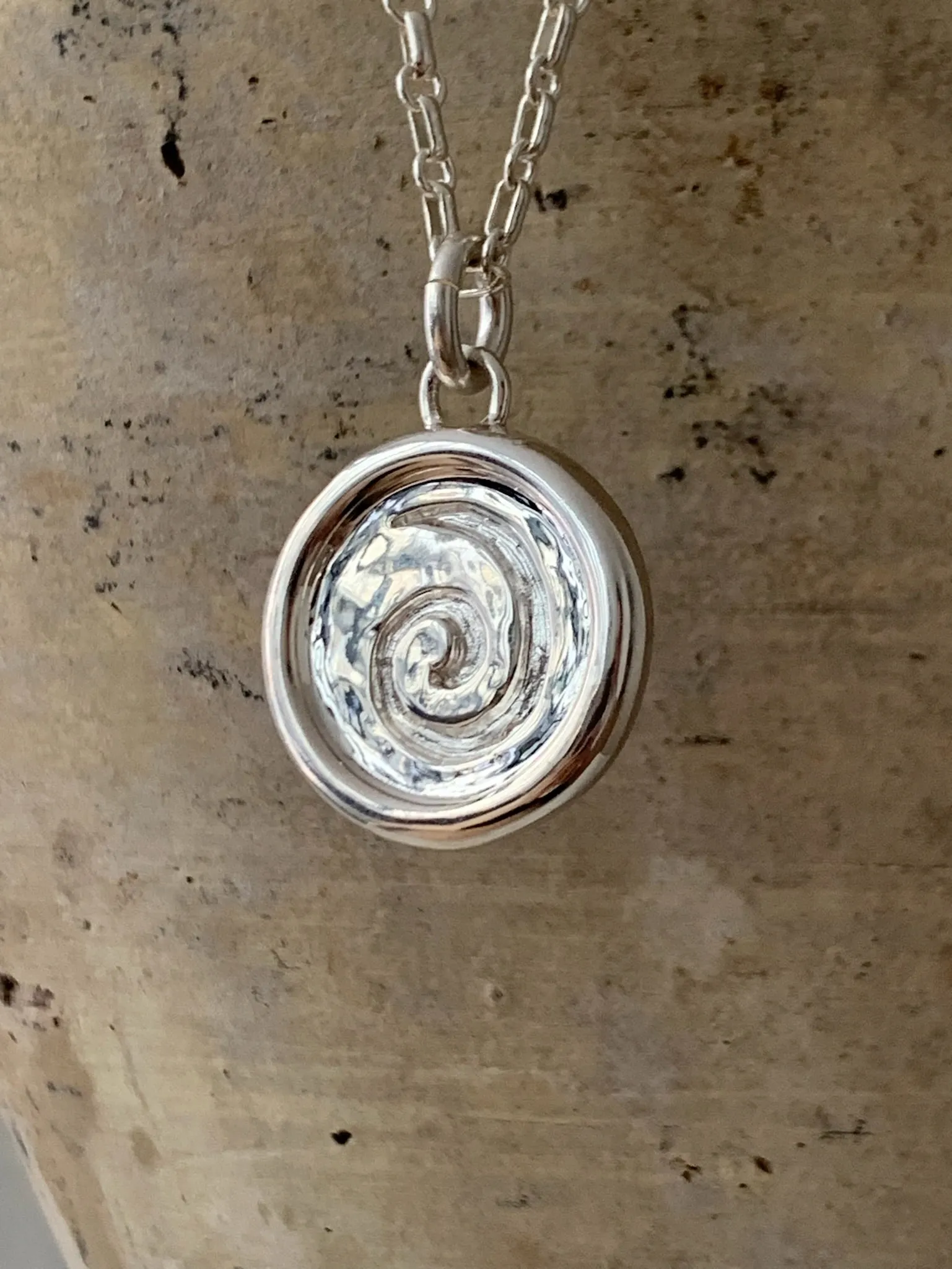 AMS x LL Silver Spiral Pendant sold by Laura Lombardi product image thumbnail 4