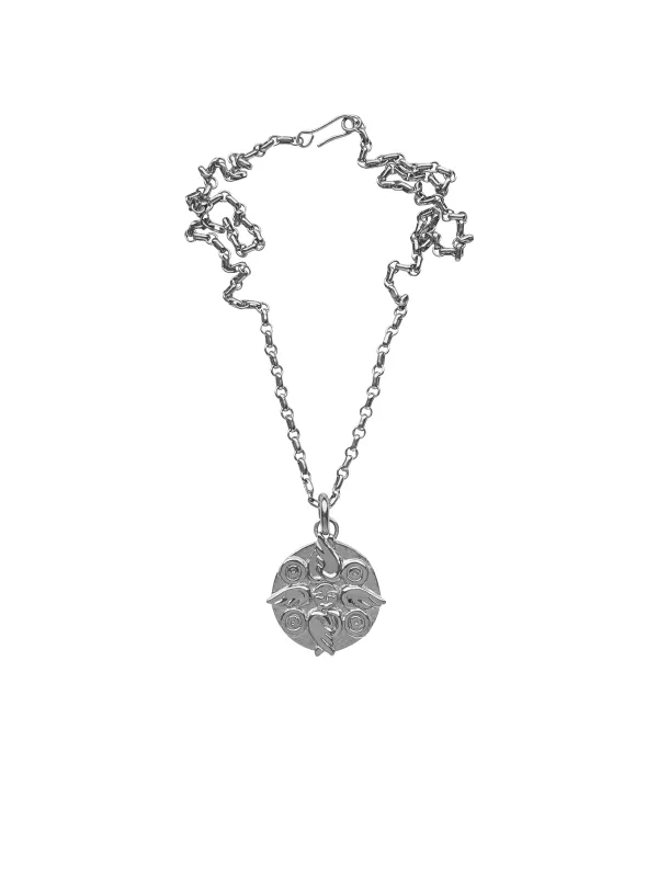 AMS x LL Silver Seraphim Pendant sold by Laura Lombardi