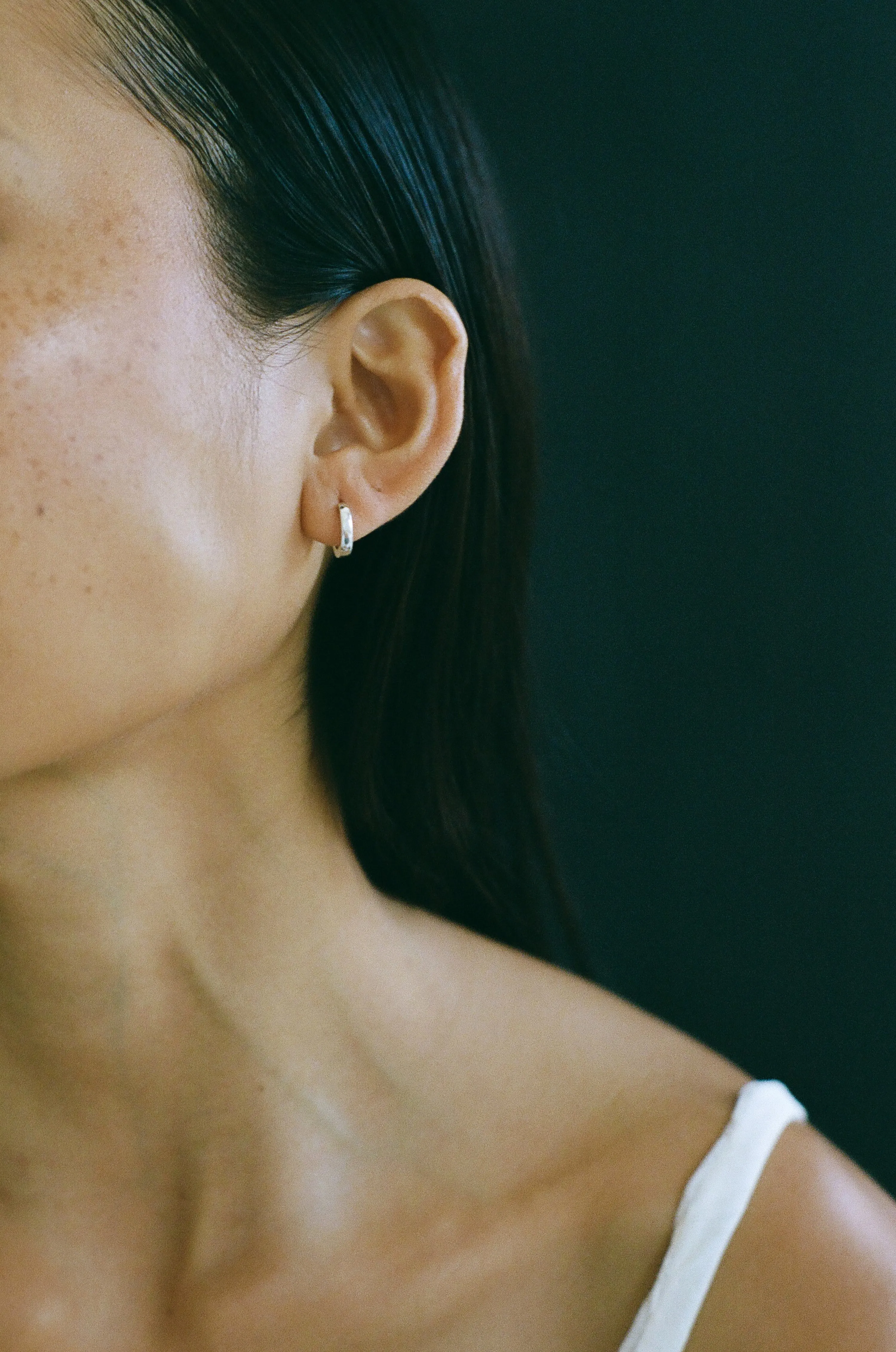 Silver Clutch Hoops sold by Laura Lombardi product image thumbnail 2