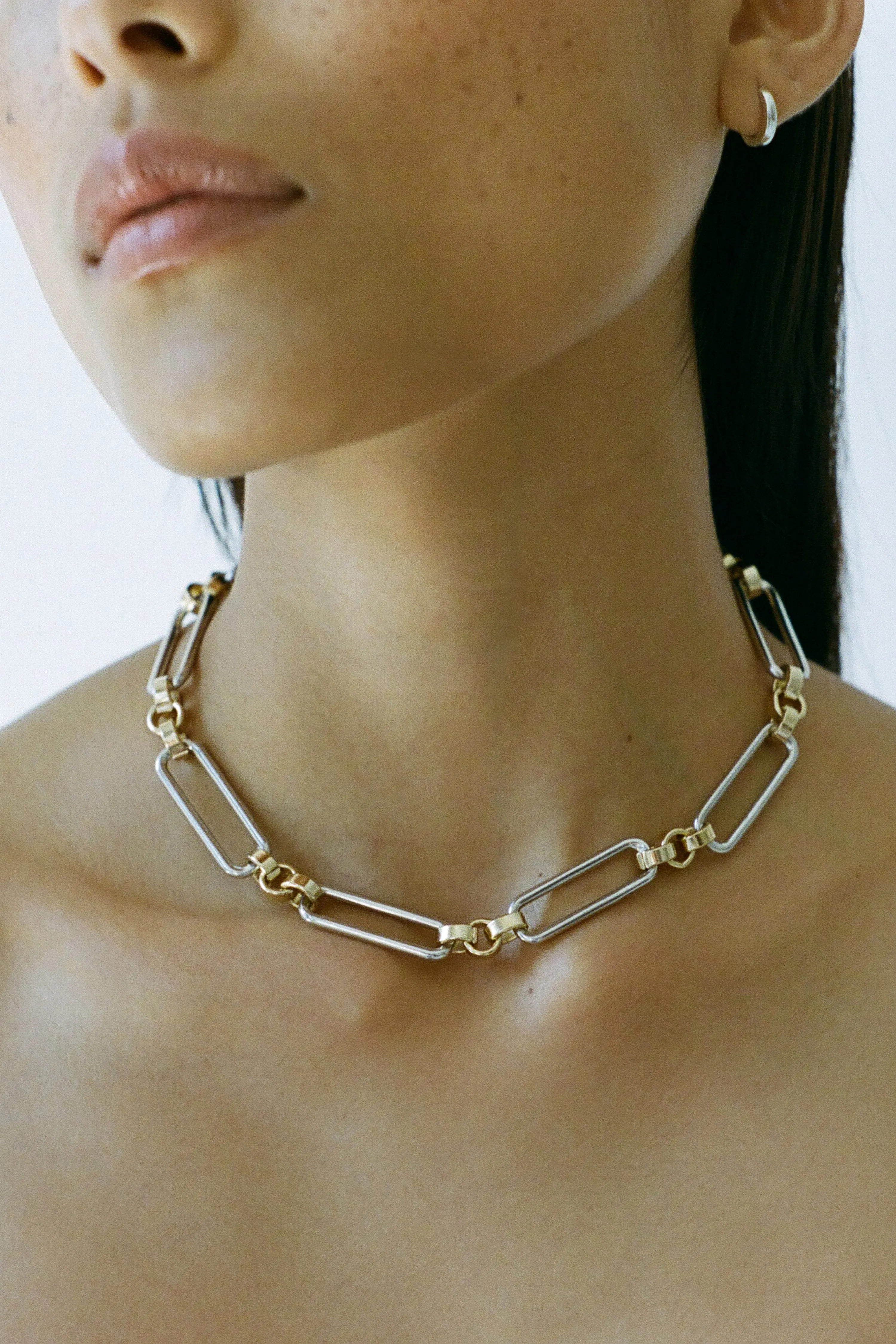 Two Tone Stanza Necklace sold by Laura Lombardi product image thumbnail 2