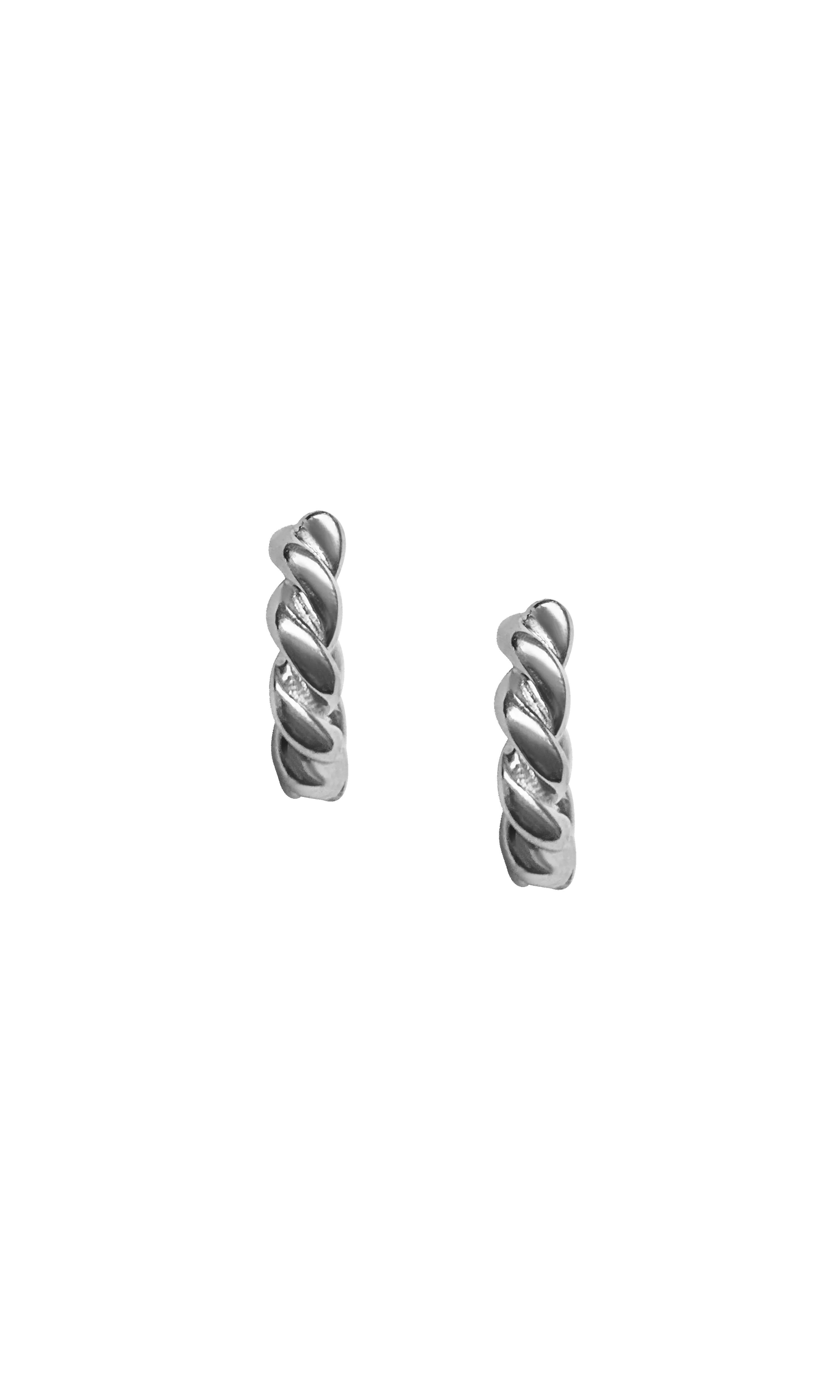 Twist Earrings White Gold sold by Laura Lombardi product image thumbnail 4