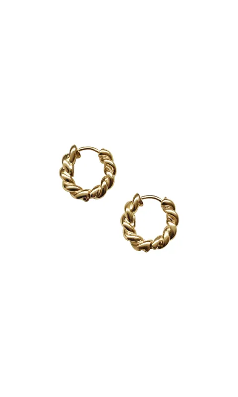 Twist Earrings Yellow Gold * sold by Laura Lombardi