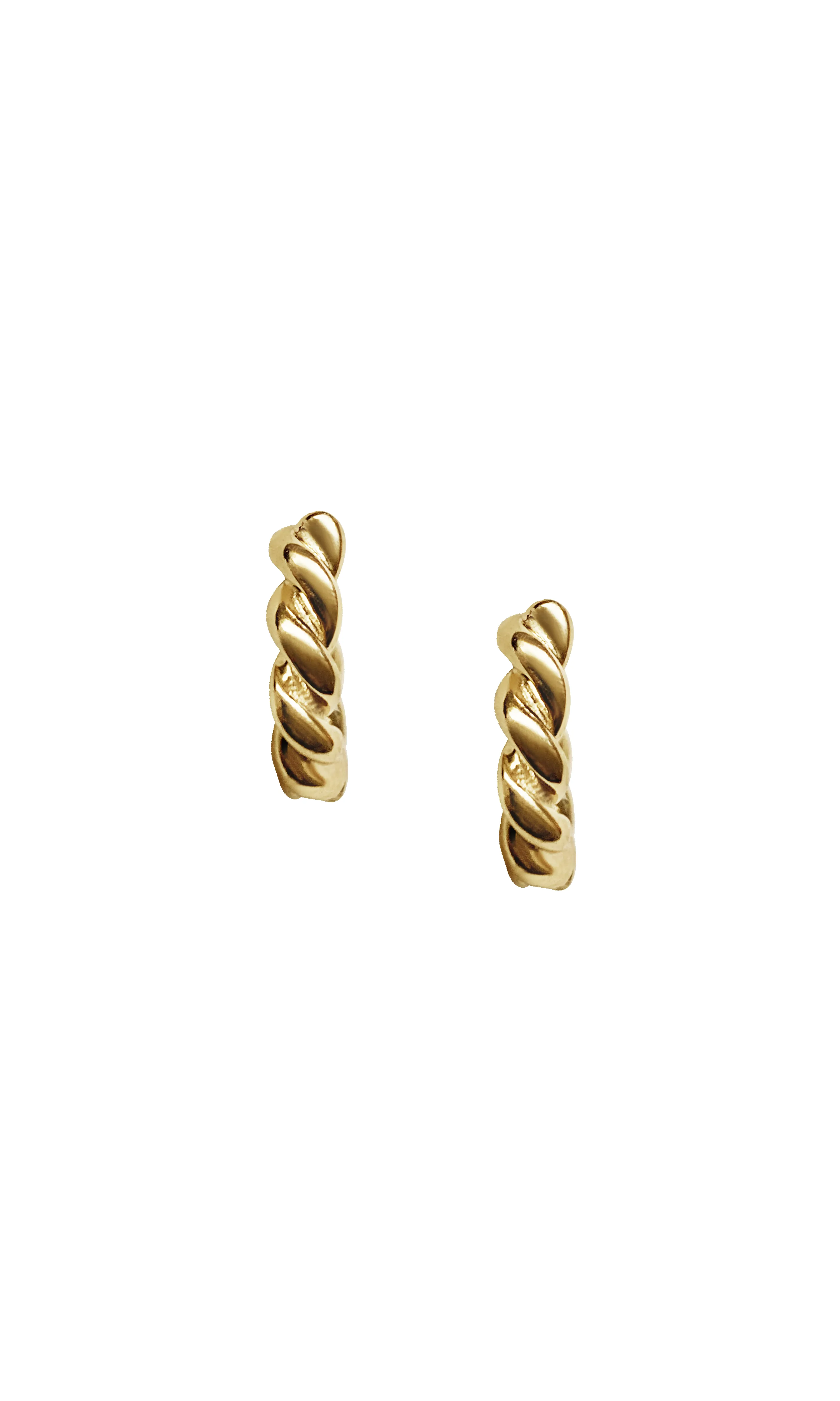 Twist Earrings Yellow Gold * sold by Laura Lombardi product image thumbnail 3