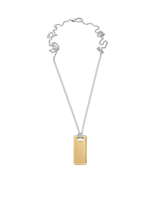 Two Tone Marca Pendant sold by Laura Lombardi