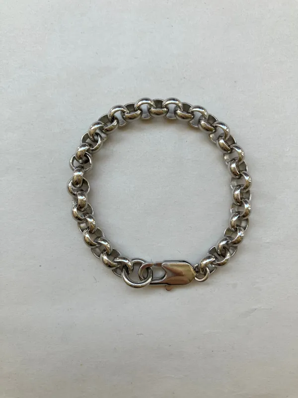 Silver Rolo Bracelet Sample Sale made by Laura Lombardi