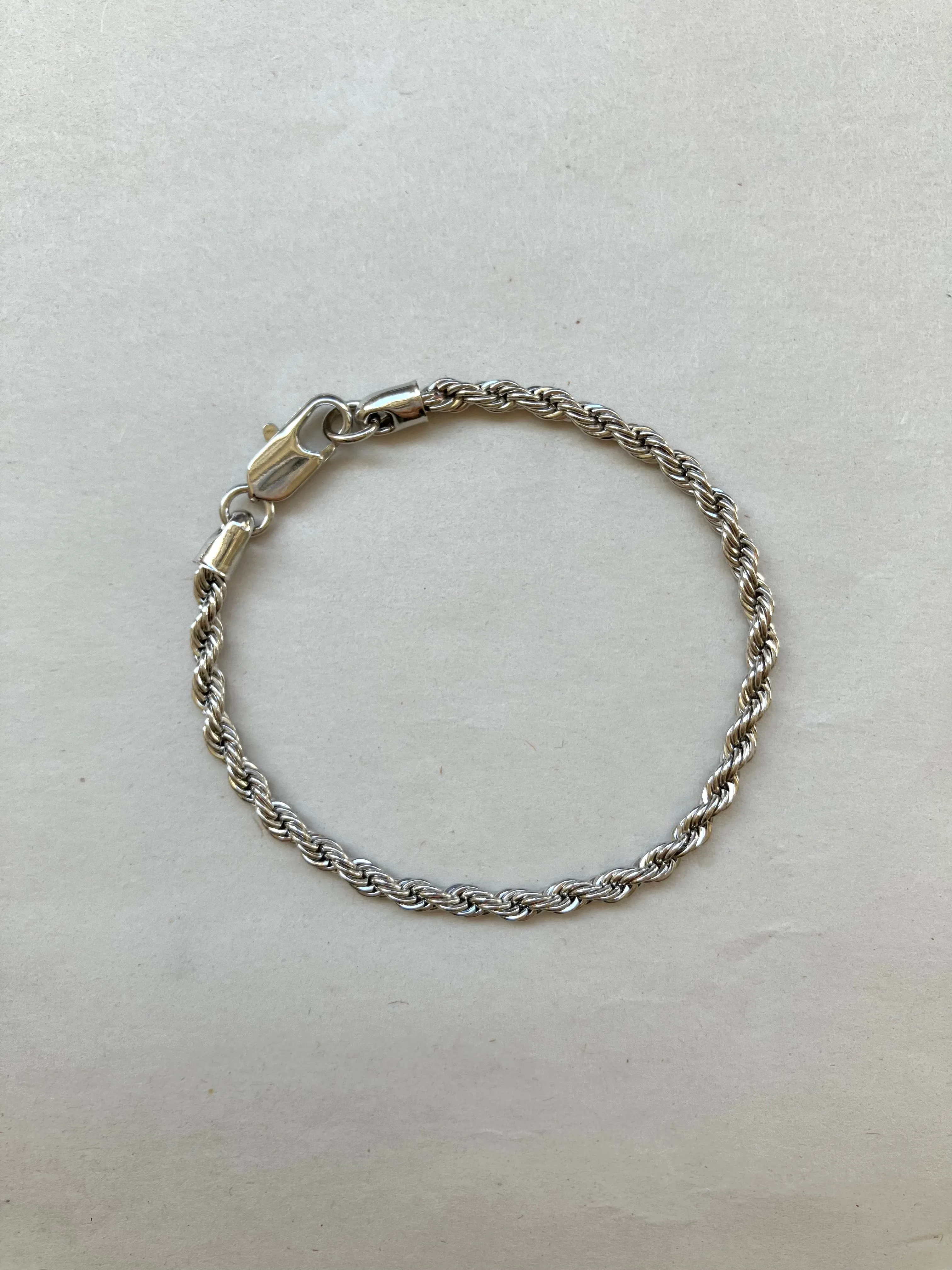 Silver Rope Chain Bracelet Sample Sale sold by Laura Lombardi