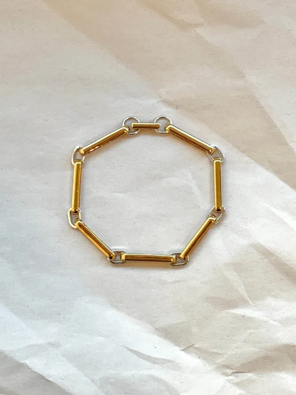 Two Tone Chiusa Bracelet Sample Sale made by Laura Lombardi