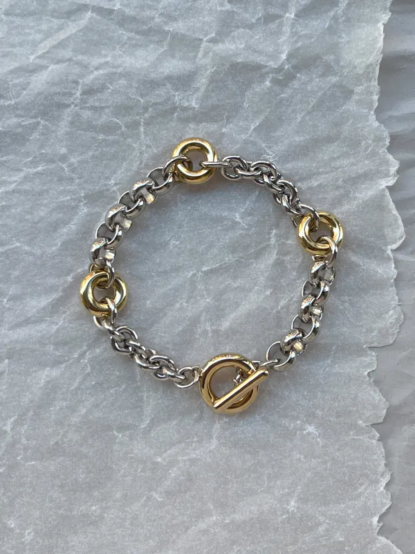 Two Tone Fillia Bracelet Sample Sale made by Laura Lombardi