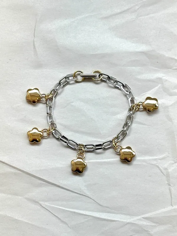 Exclusive Two Tone Fiorella Bracelet Sample Sale made by Laura Lombardi