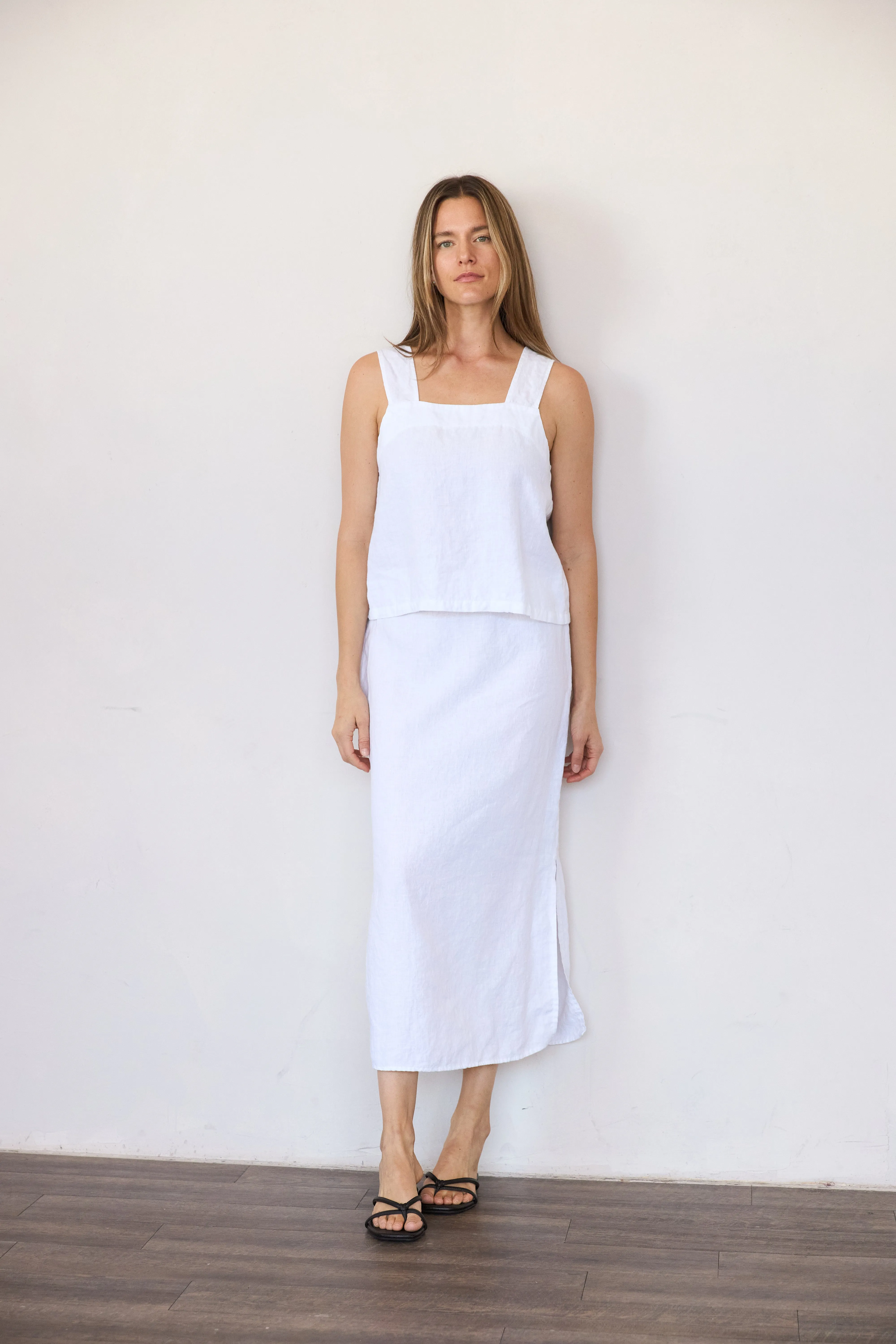 Linen Slit Skirt sold by It is well L.A. product image thumbnail 3