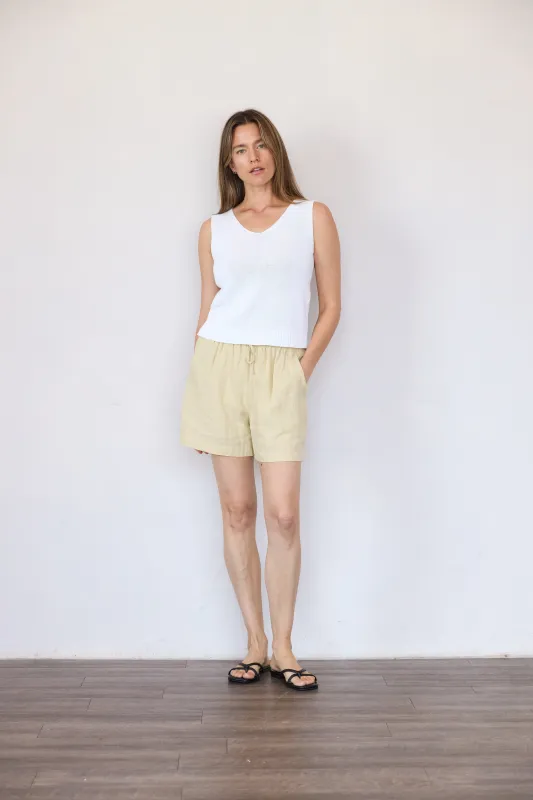 Linen Shorts with Liner sold by It is well L.A.