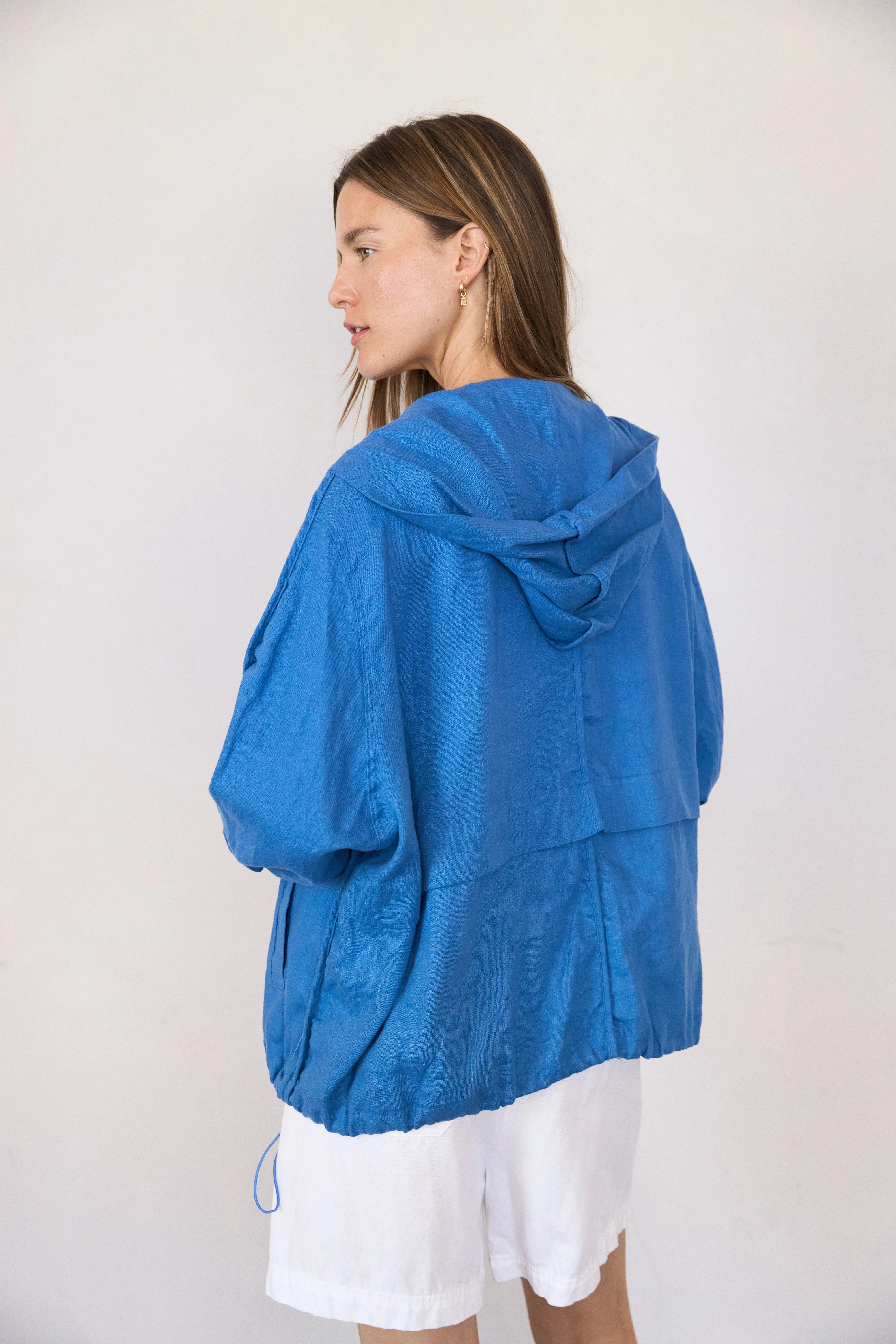 Oversized Hooded Linen Jacket sold by It is well L.A. product image thumbnail 2