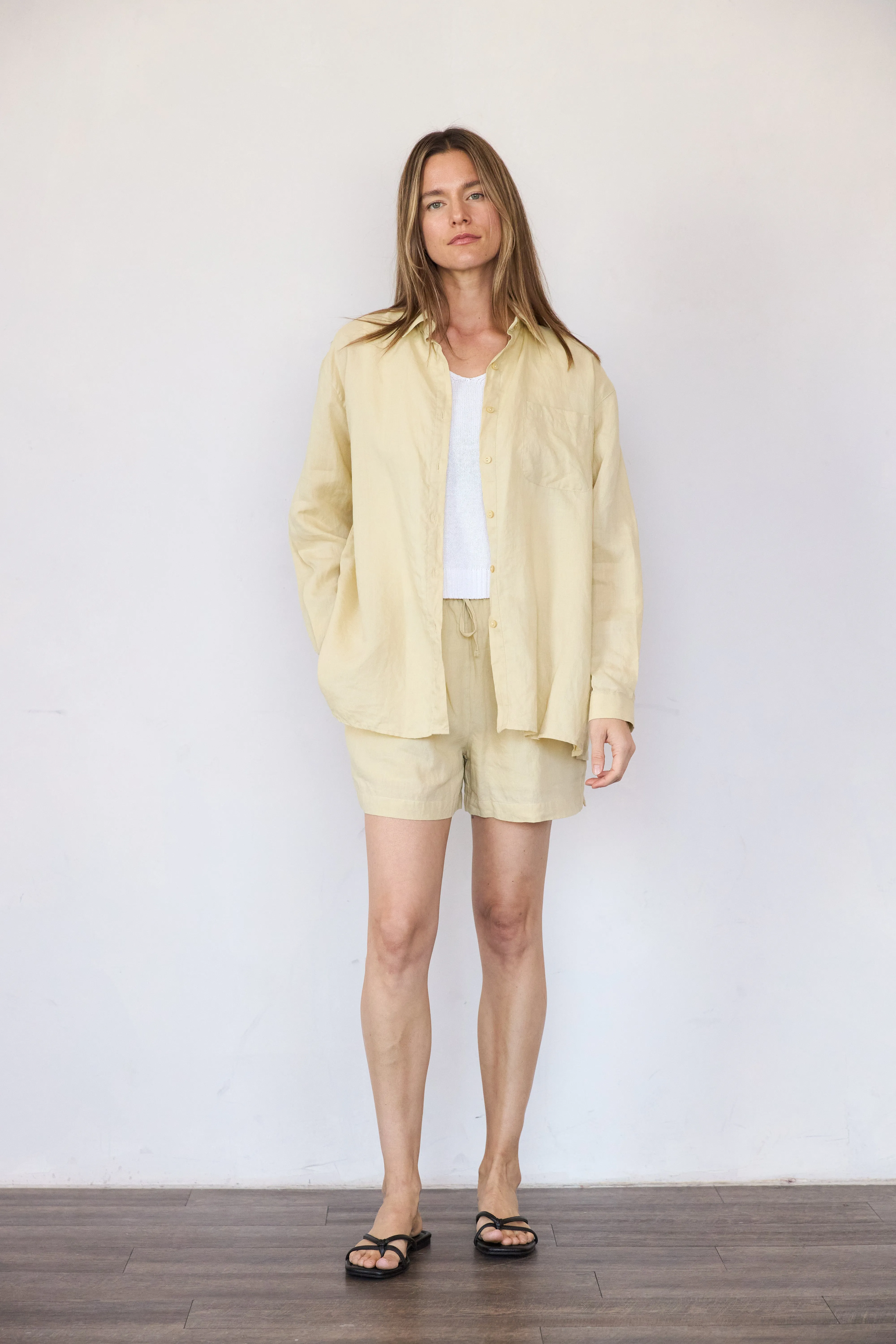 Oversized Linen Shirt sold by It is well L.A. product image thumbnail 2